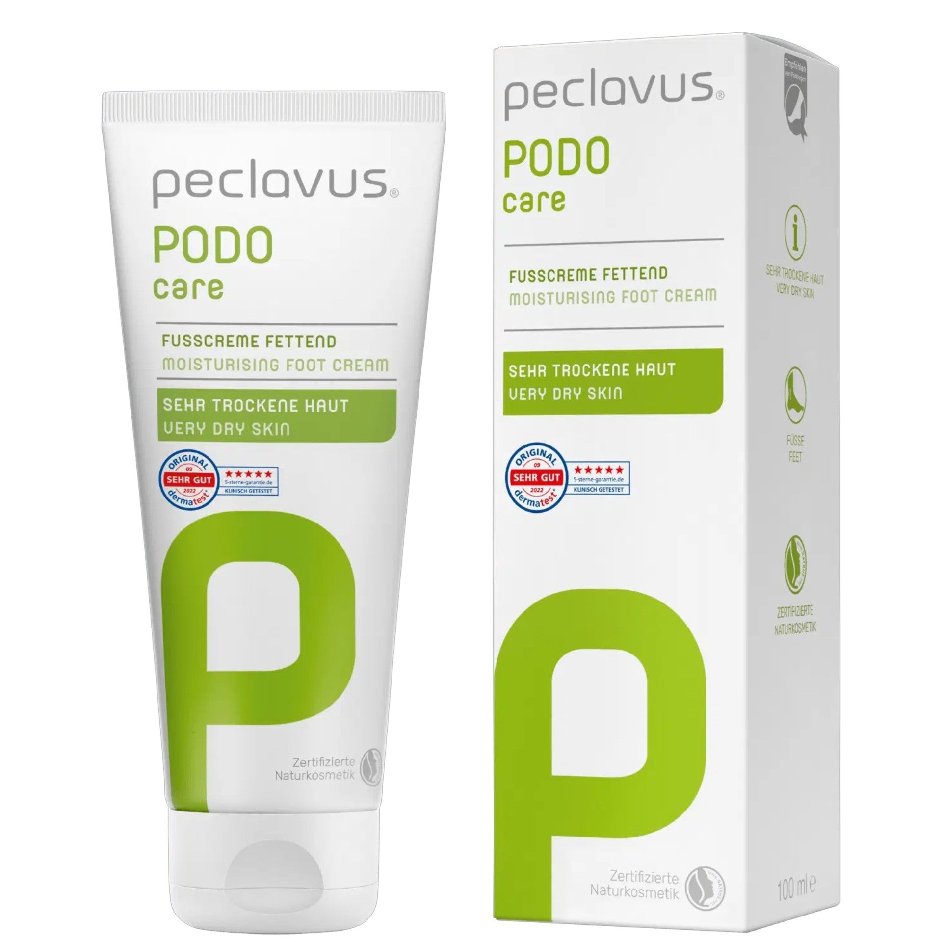 peclavus fusscreme fettend - 5401402 - 100ml - tube und umkarton