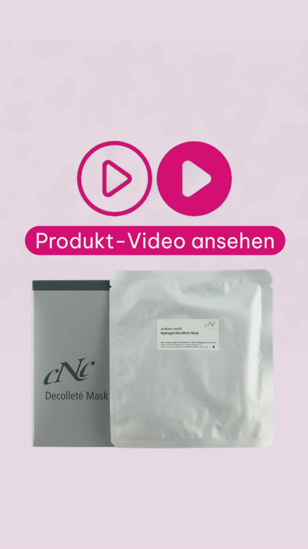 Marco von Beautymanufactur erklärt die CNC aesthetic world Hydrogel Decolleté Mask und ihre feuchtigkeitsspendende Wirkung für ein glatteres, gepflegtes Dekolleté.