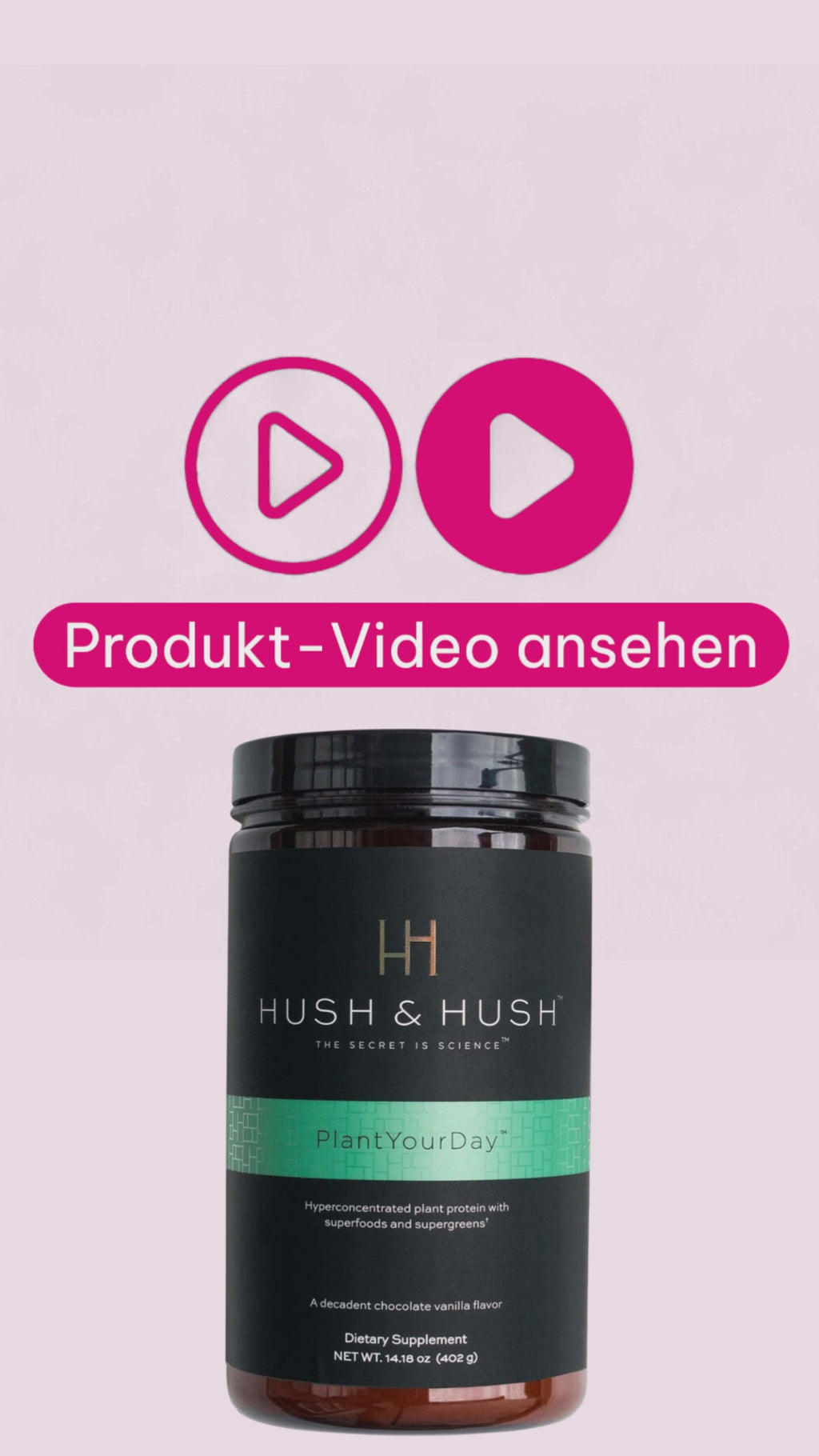Marco von der Beautymanufactur erklärt Hush & Hush PLANTYOURDAY™ von IMAGE Skincare, ein veganes Protein- und Superfood-Pulver mit pflanzlichen Proteinen, Ballaststoffen, Vitaminen, Mineralstoffen und Probiotika zur Ergänzung einer ausgewogenen Ernährung.