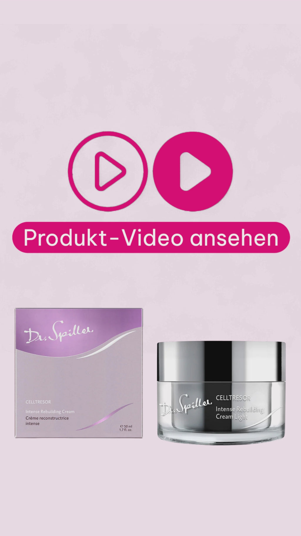 Marco von der Beautymanufactur erklärt Dr. Spiller CELLTRESOR Intense Rebuilding Cream Light als leichte 24h-Anti-Aging-Creme mit Reticular Compound, Messenger Peptides und vernetzter Hyaluronsäure.