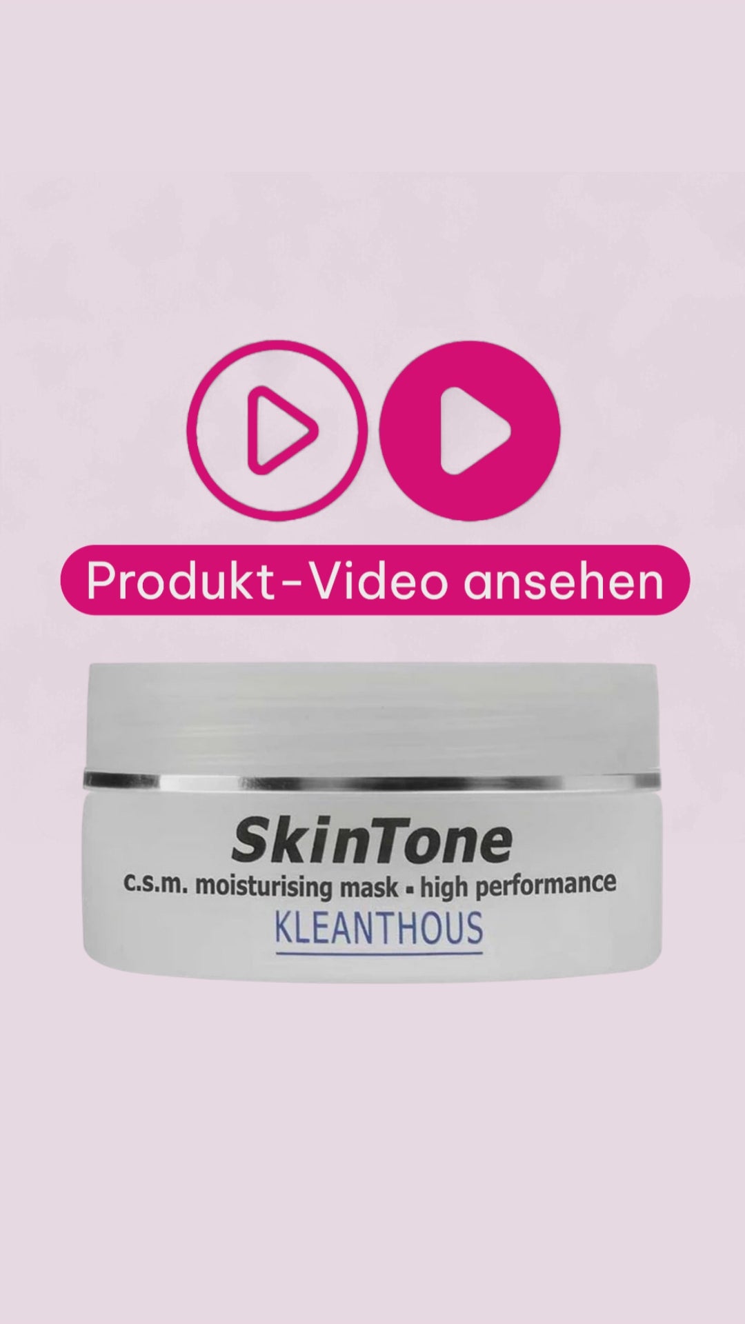 Marco von der Beautymanufactur erklärt die KLEANTHOUS SkinTone c.s.m. moisturizing mask und ihr wissenschaftlich entwickeltes Wirkstoffkonzept für intensive Feuchtigkeit und Regeneration.