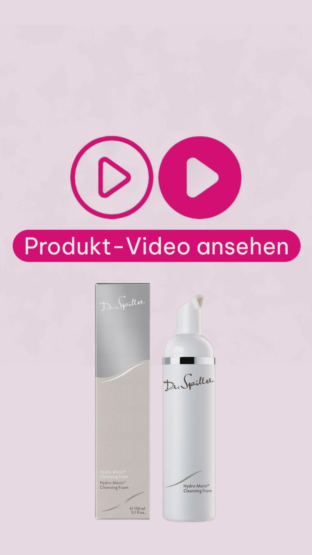 Dr. Spiller Hydro-Marin Cleansing Foam – Reinigungsschaum mit Laminaria Digitata und Meersalz-Konzentrat – für feuchtigkeitsarme, normale und anspruchsvolle Haut.