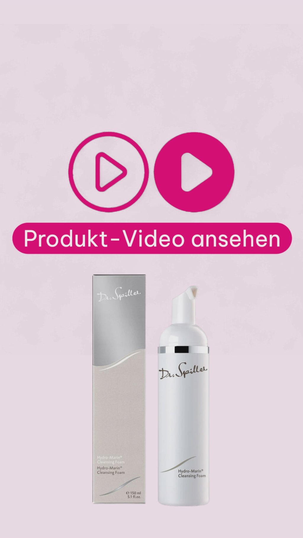 Dr. Spiller Hydro-Marin Cleansing Foam – Reinigungsschaum mit Laminaria Digitata und Meersalz-Konzentrat – für feuchtigkeitsarme, normale und anspruchsvolle Haut.