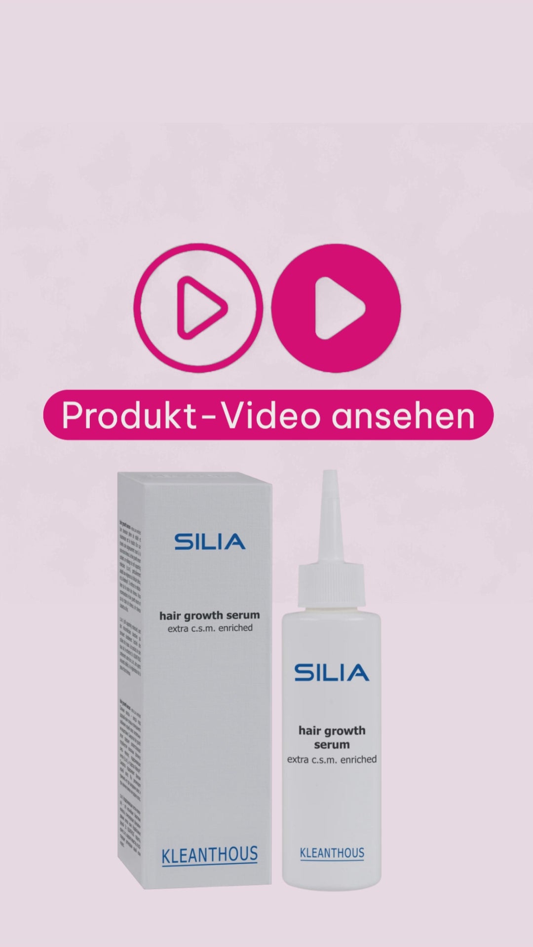 Marco von der Beautymanufactur erklärt das KLEANTHOUS SILIA Hair Growth Serum und dessen wissenschaftlich entwickeltes Wirkstoffkonzept. Im Fokus stehen die Kombination aus Cell Supporting Molecules und Redensyl® sowie die Unterstützung von Haarwurzel, Kopfhaut und natürlichem Haarwachstum.