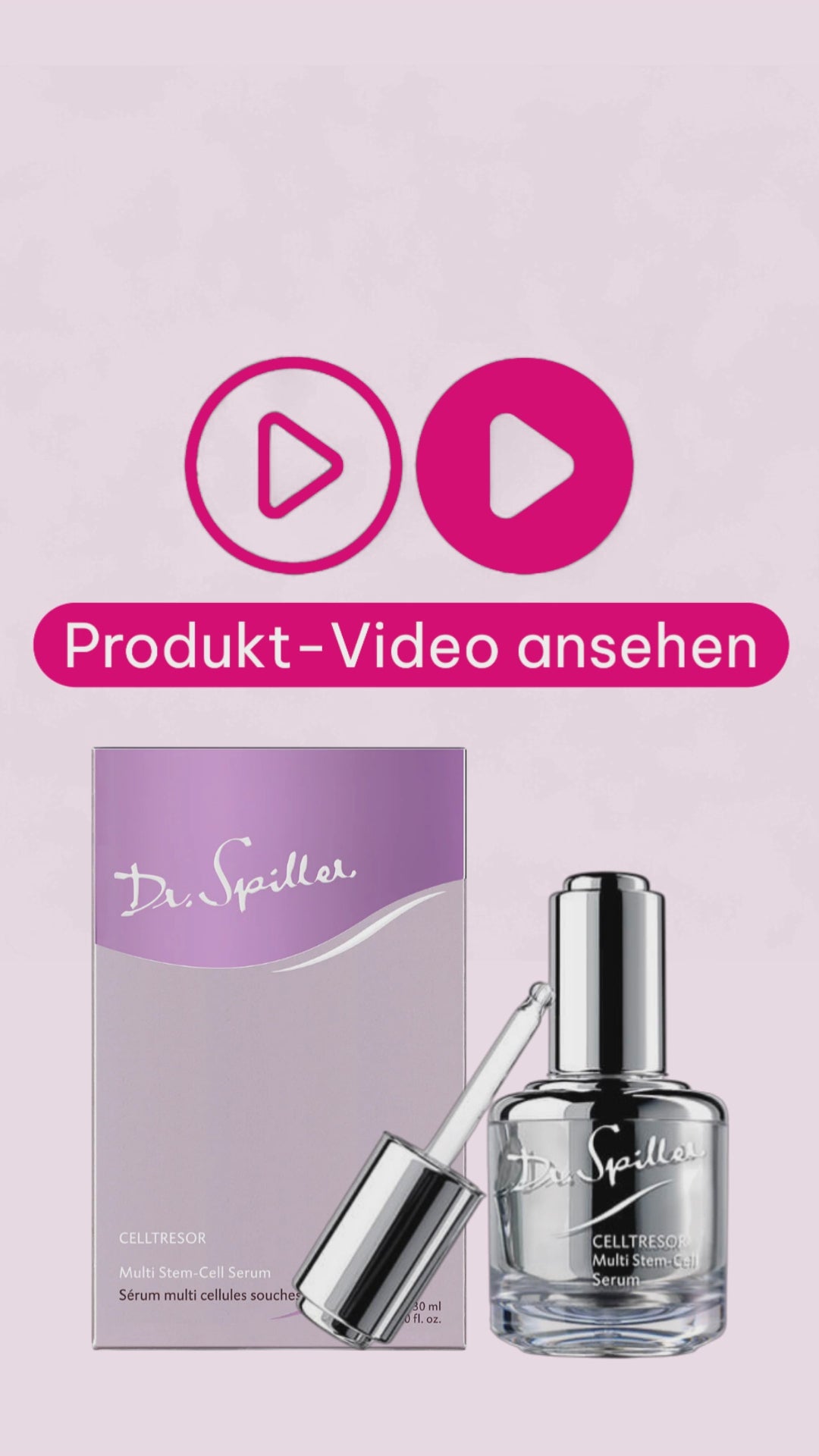 Marco von der Beautymanufactur erklärt das Dr. Spiller CELLTRESOR Multi Stem-Cell Serum als regenerierendes Stammzellen-Serum für anspruchsvolle Haut mit CellTec Compound, Peptiden, Mastix-Extrakt und Hyaluronsäure.