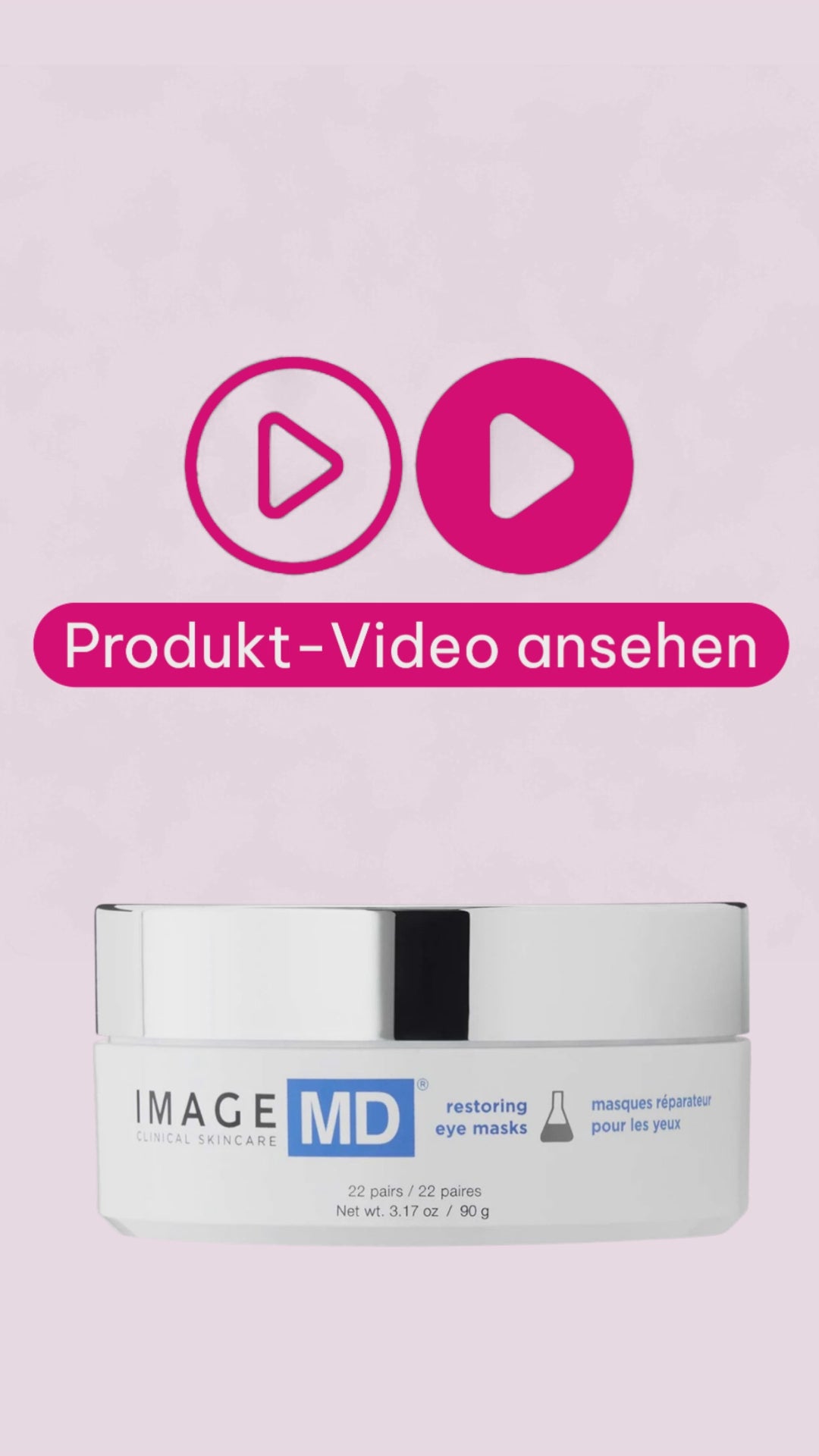 Marco von Beautymanufactur erklärt die IMAGE MD Restoring Eye Masks von IMAGE Skincare – kühlende Hydrogel-Augenpads gegen müde, trockene und geschwollene Augenpartien.
