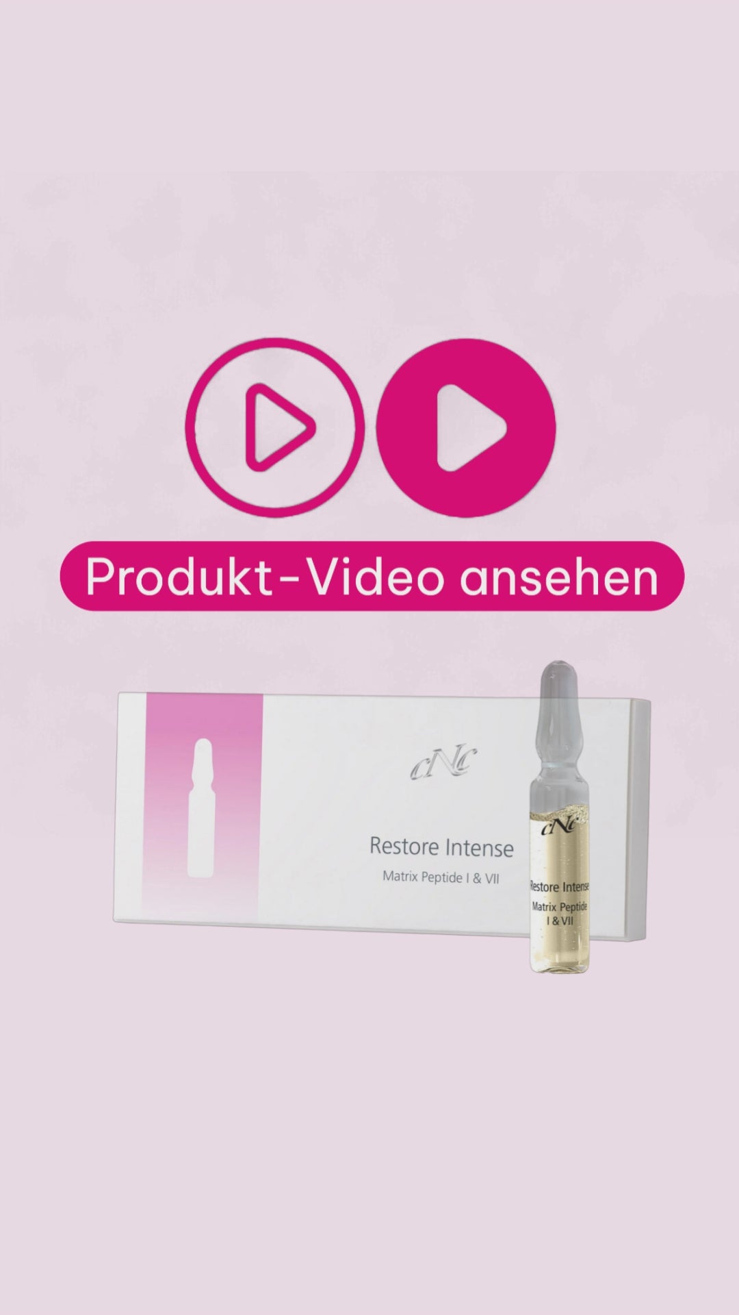 Marco von Beautymanufactur erklärt die CNC Restore Intense Ampulle Matrix Peptide I & VII für nachlassende Hautfestigkeit, weichere Konturen und sichtbarere Linien; für eine glattere, straffere Haut mit mehr Spannkraft und Frische.