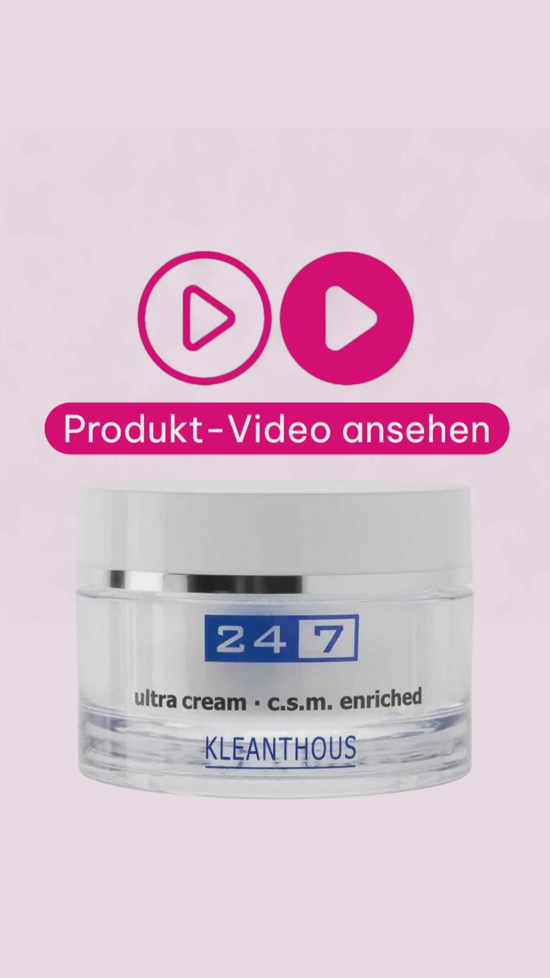 Marco von der Beautymanufactur erklärt die KLEANTHOUS 24/7 ultra cream für reife, trockene und empfindliche Haut sowie das Zusammenspiel aus Regeneration, Barriereschutz und Feuchtigkeitspflege.
