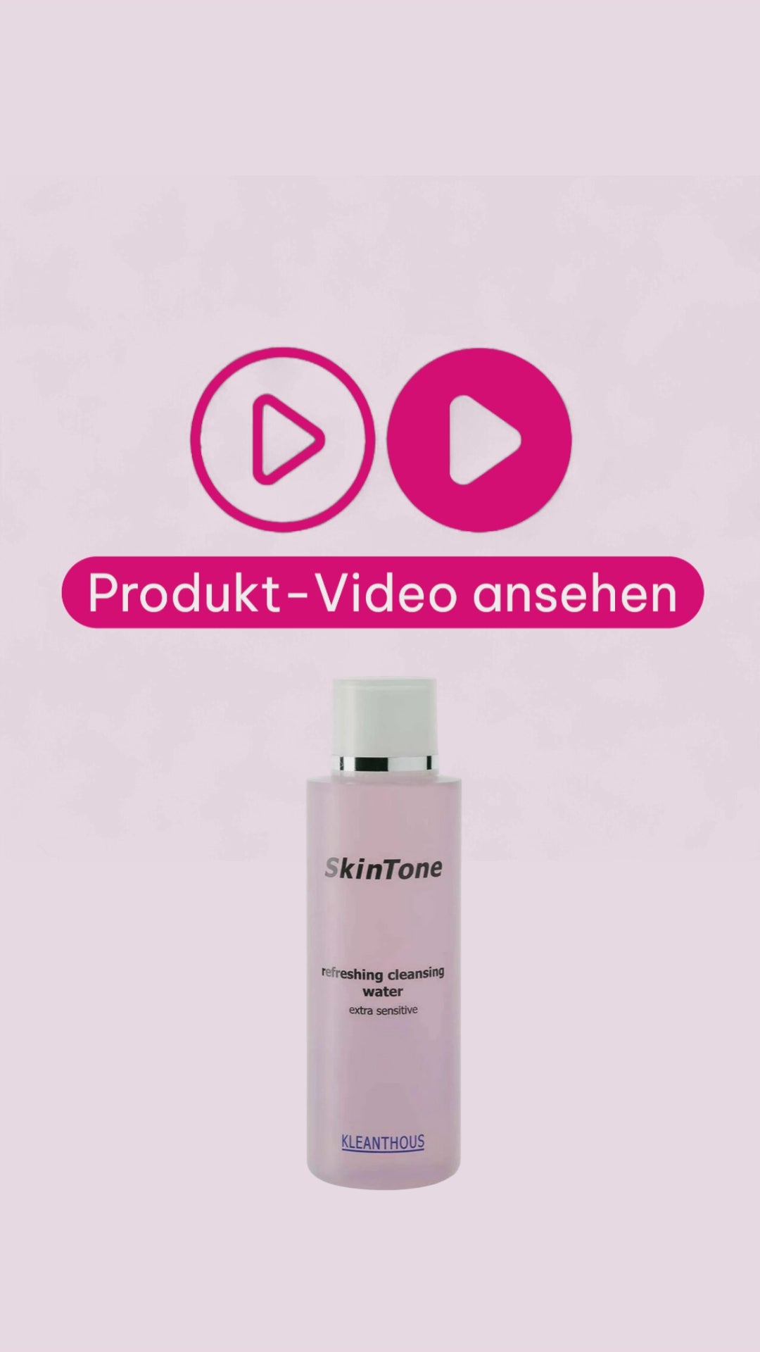 Marco von der Beautymanufactur erklärt das KLEANTHOUS SkinTone Refreshing Cleansing Water und sein wissenschaftlich entwickeltes Wirkstoffkonzept zur sanften Hautklärung und Vorbereitung auf die nachfolgende Pflege.