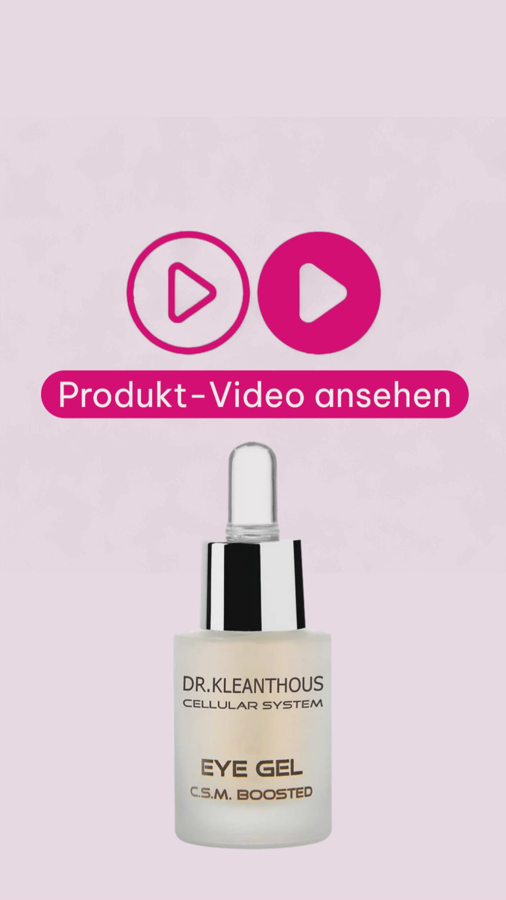 Marco von der Beautymanufactur erklärt das KLEANTHOUS Cellular System Eye Gel und das wissenschaftlich entwickelte Wirkstoffkonzept für die anspruchsvolle Augenpartie.