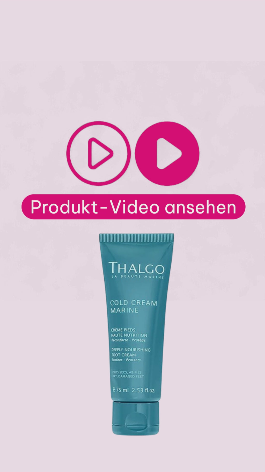 Marco von der Beautymanufactur erklärt die Thalgo Cold Cream Marine Feuchtigkeitsspendende Fußcreme.
Vorgestellt werden die marinen Wirkstoffe und die Pflege für trockene, raue und beanspruchte Füße.
