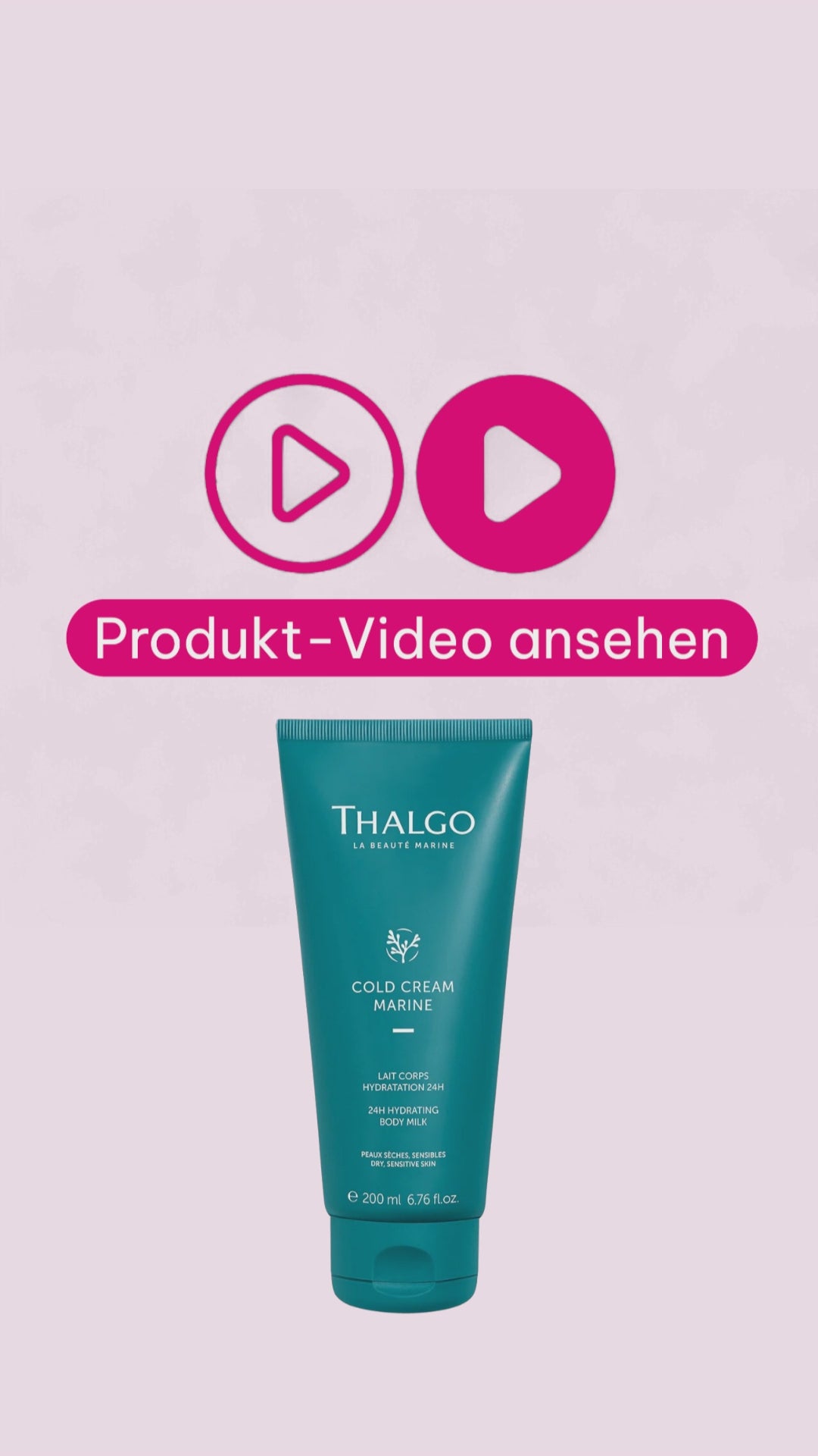 Marco von der Beautymanufactur erklärt die Thalgo Cold Cream Marine 24H Feuchtigkeitsspendende Körperemulsion.
Vorgestellt werden die marinen Wirkstoffe und ihre pflegende Wirkung für trockene und empfindliche Körperhaut.