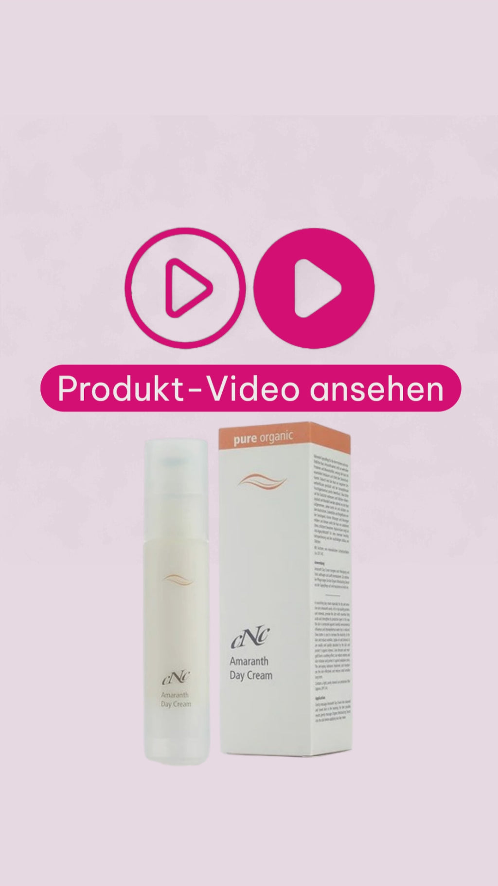 Marco von der Beautymanufactur erklärt die CNC pure organic Amaranth Day Cream für trockene und empfindliche Haut und zeigt, wie sie die Haut beruhigt, schützt und geschmeidiger wirken lässt.