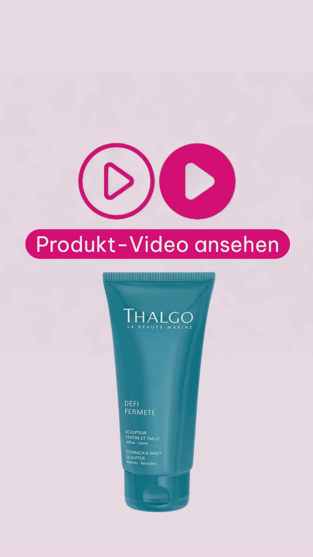 Marco von der Beautymanufactur erklärt die Thalgo Défi Fermeté Emulsion Bauch und Taille und ihr marines Wirkstoffkonzept zur Unterstützung einer gefestigten und definierter wirkenden Körperkontur.