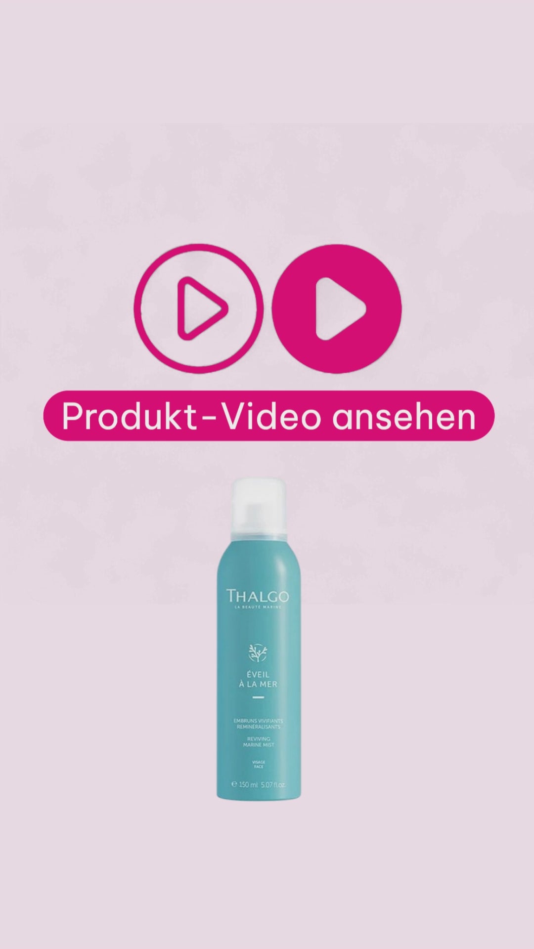 Marco von der Beautymanufactur erklärt das Thalgo Éveil à la Mer Remineralisierende Meerwasser-Spray zur Remineralisierung und Erfrischung der Haut.