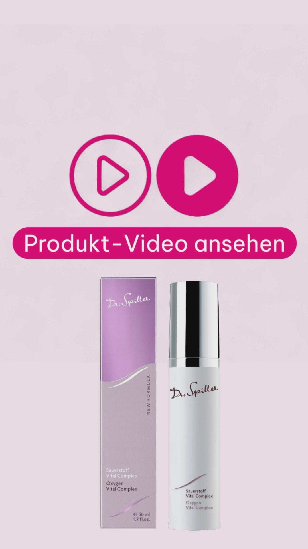 Dr. Spiller Sauerstoff Vital Complex – Intensivpflege mit Sauerstoffträger, Calmify Compound, Aloe Vera und Vitamin E – für empfindliche, gereizte und gestresste Haut