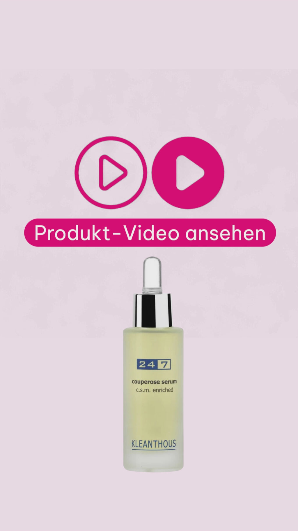 Marco von der Beautymanufactur erklärt das KLEANTHOUS 24/7 couperose serum für empfindliche Haut mit Rötungen und sichtbaren Äderchen.