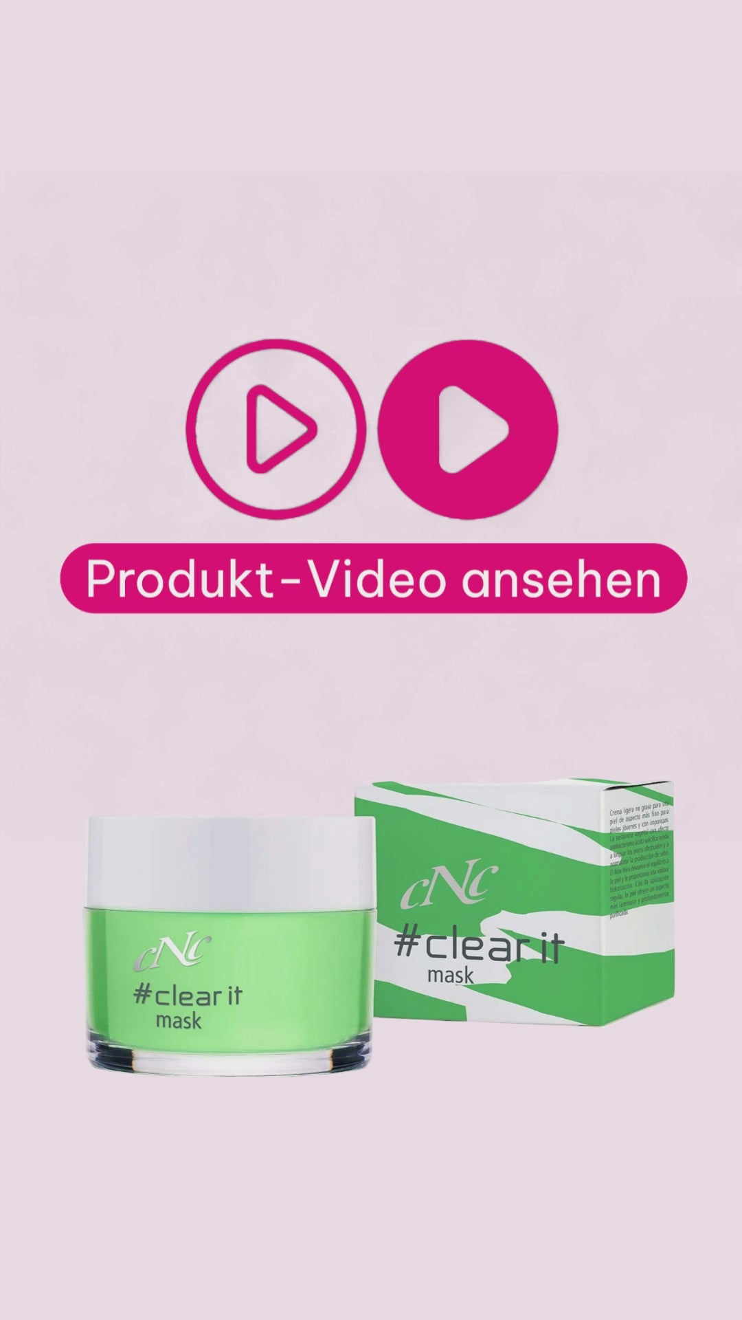 Marco von der Beautymanufactur erklärt die CNC clear it mask für unreine Haut und zeigt, wie die Gelmaske Rötungen und Spannungsgefühle sichtbar beruhigen kann | Beautymanufactur