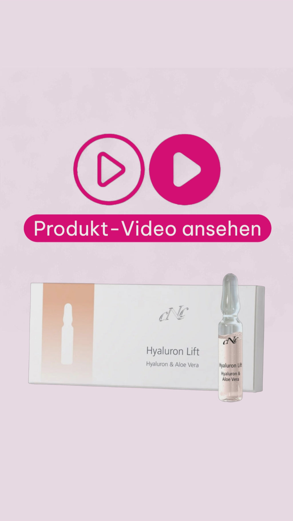 Marco erklärt von der Beautymanufactur CNC Hyaluron Lift Ampullen mit Aloe Vera für feuchtigkeitsarme Haut, für  feine Linien und für ein pralleres Hautbild
