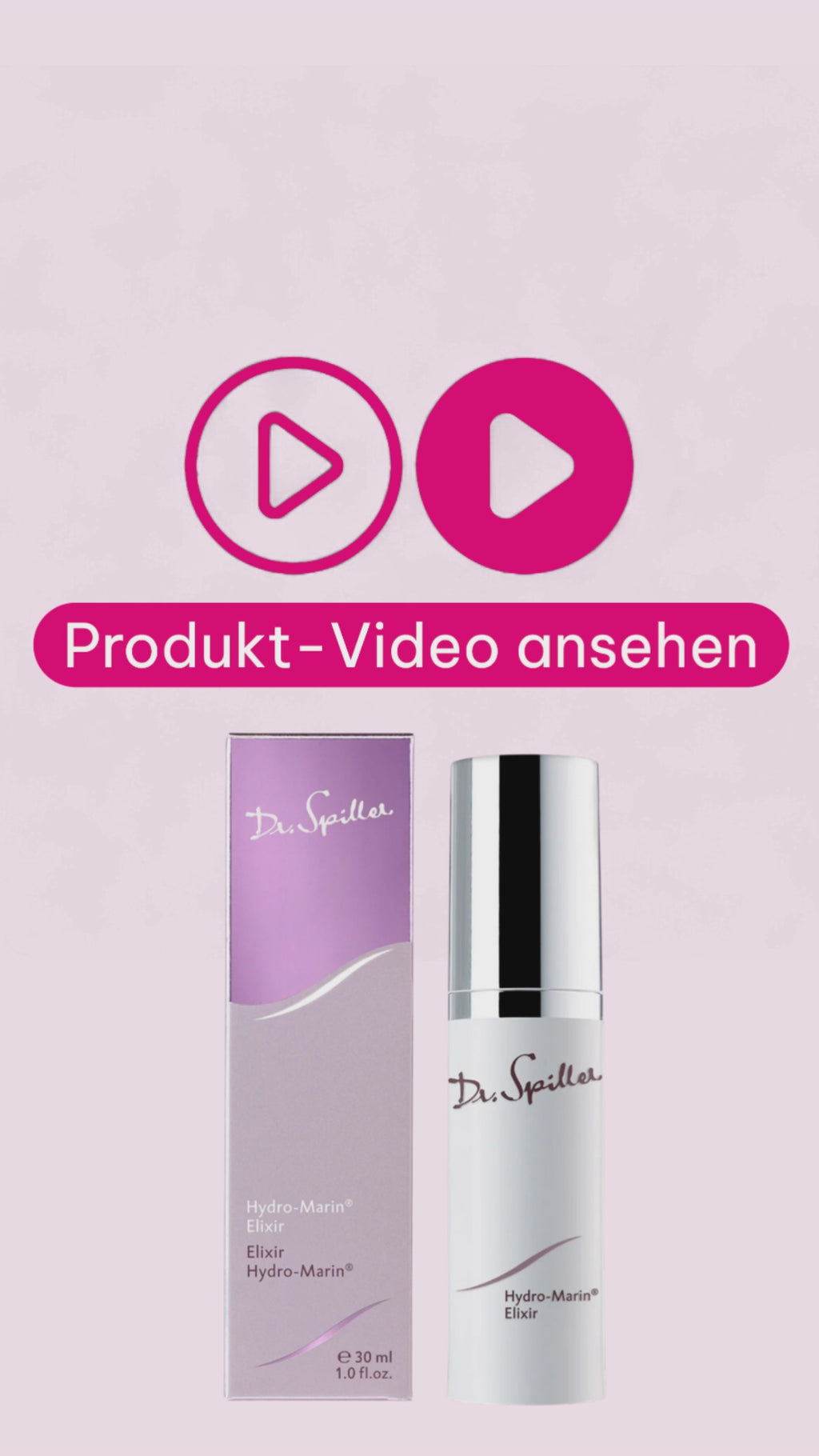 Marco von der Beautymanufactur erklärt Dr. Spiller Hydro-Marin Elixir als luxuriöses Feuchtigkeitsserum mit Meeresalge, Kaviar-Extrakt, Perlen-Extrakt, Hyaluronsäure und Squalan.