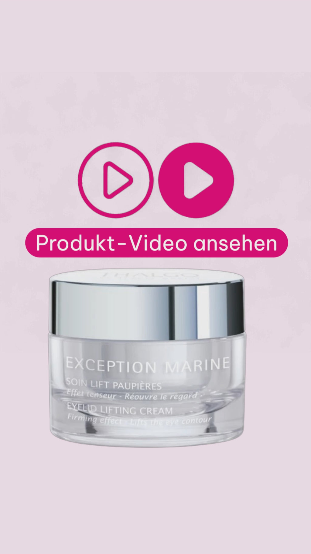 Marco von der Beautymanufactur erklärt ... die Thalgo Exception Marine Festigende Augencreme für reife Haut, die Schwellungen und Fältchen mindert und die Augenpartie gezielt strafft.