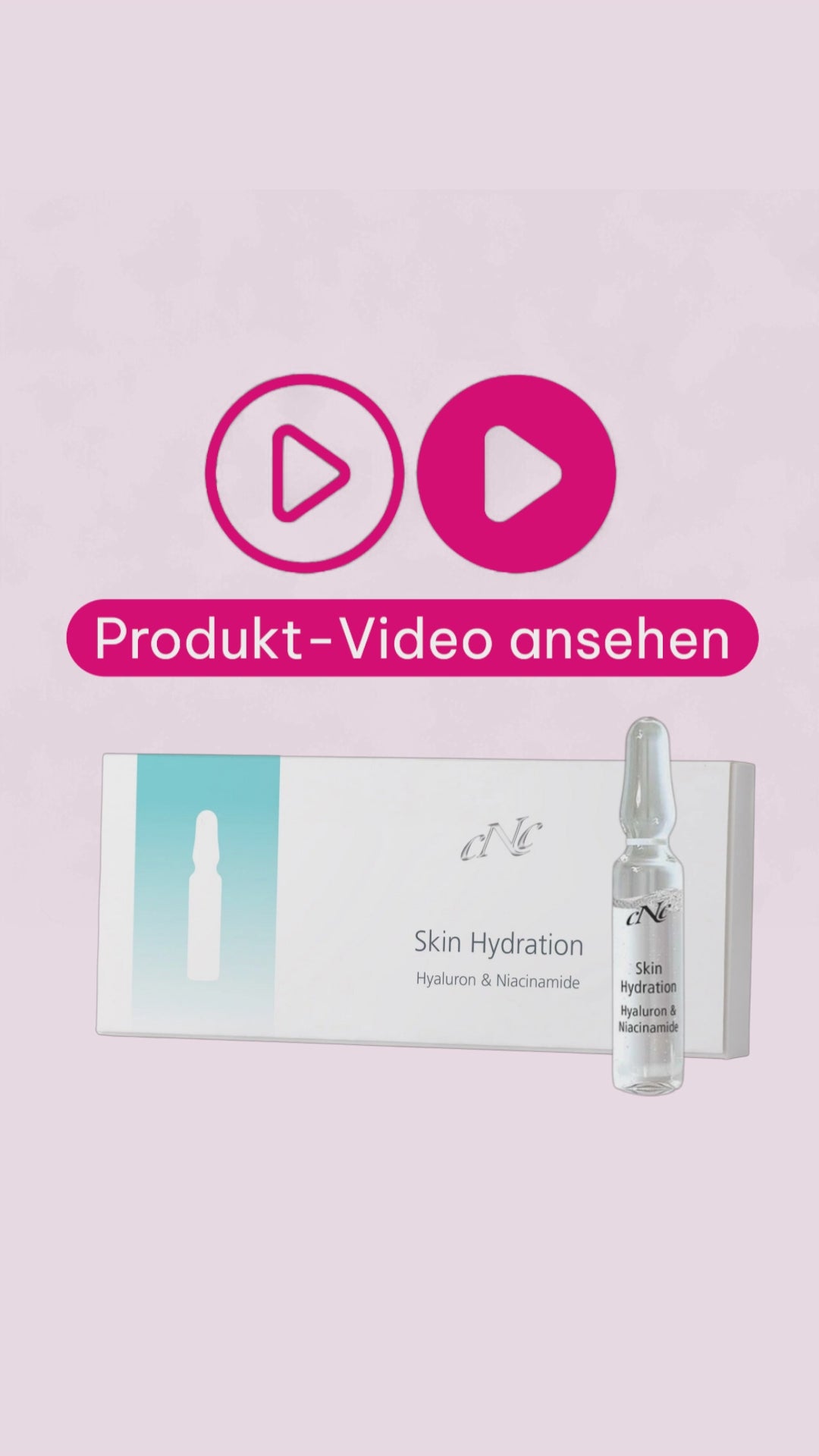 Marco erklärt die CNC Skin Hydration Hyaluron & Niacinamide Ampullen für trockene und empfindliche Haut mit Fokus auf Feuchtigkeit und Beruhigung.