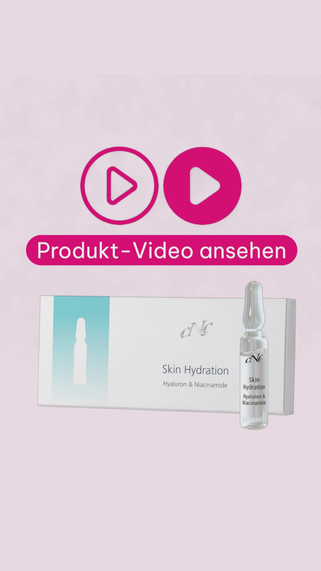 Marco erklärt die CNC Skin Hydration Hyaluron & Niacinamide Ampullen für trockene und empfindliche Haut mit Fokus auf Feuchtigkeit und Beruhigung.