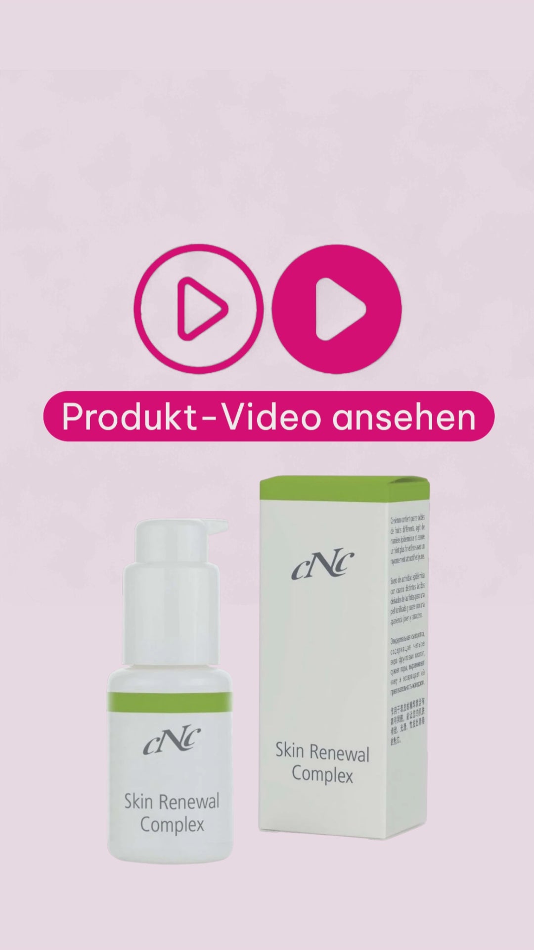 Marco erklärt den CNC Skin Renewal Complex von CNC Cosmetics und beschreibt die sanfte Peelingpflege zur Unterstützung eines feineren, klareren Hautbildes bei vergrößerten Poren, Pigmentflecken und fahlem Teint.