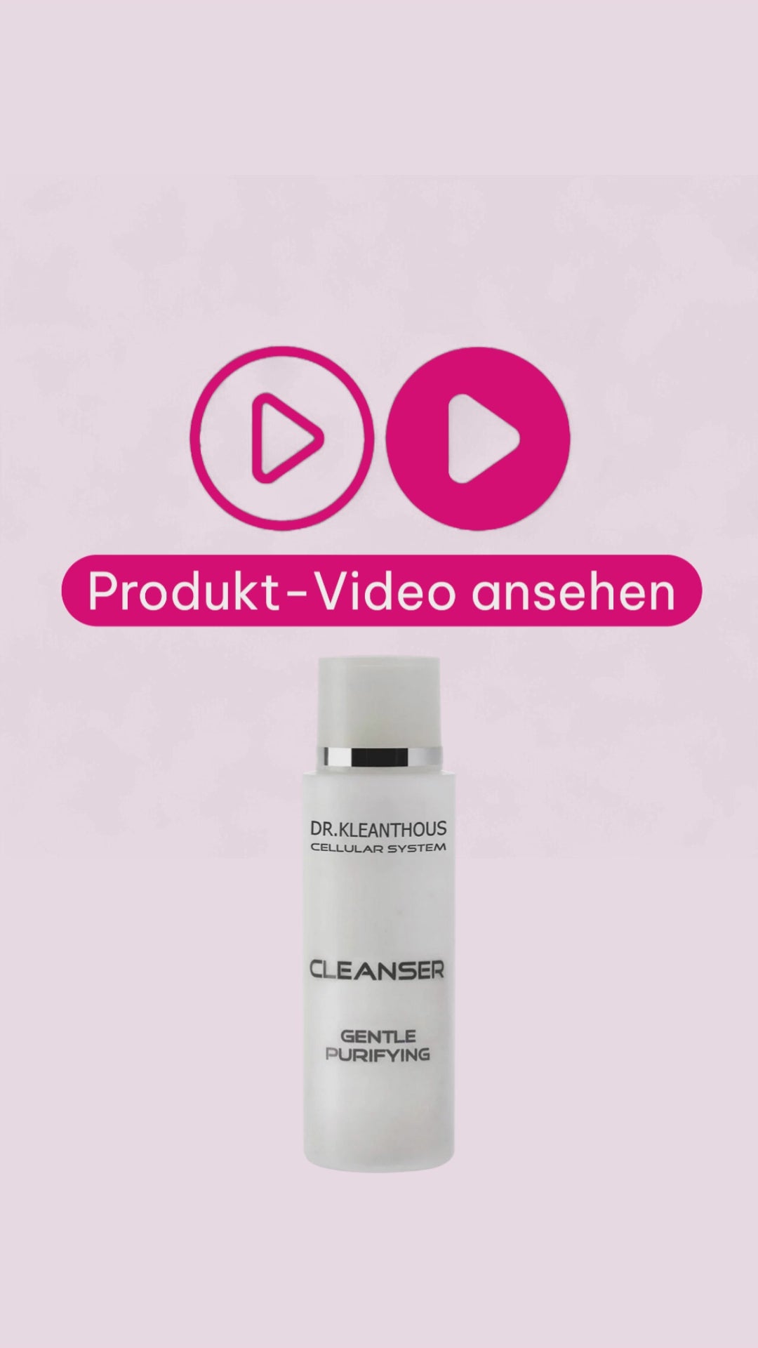 Marco von der Beautymanufactur erklärt den KLEANTHOUS cellular system cleanser und zeigt, wie Reinigung und Pflege in einer wissenschaftlich entwickelten Formulierung miteinander kombiniert werden.