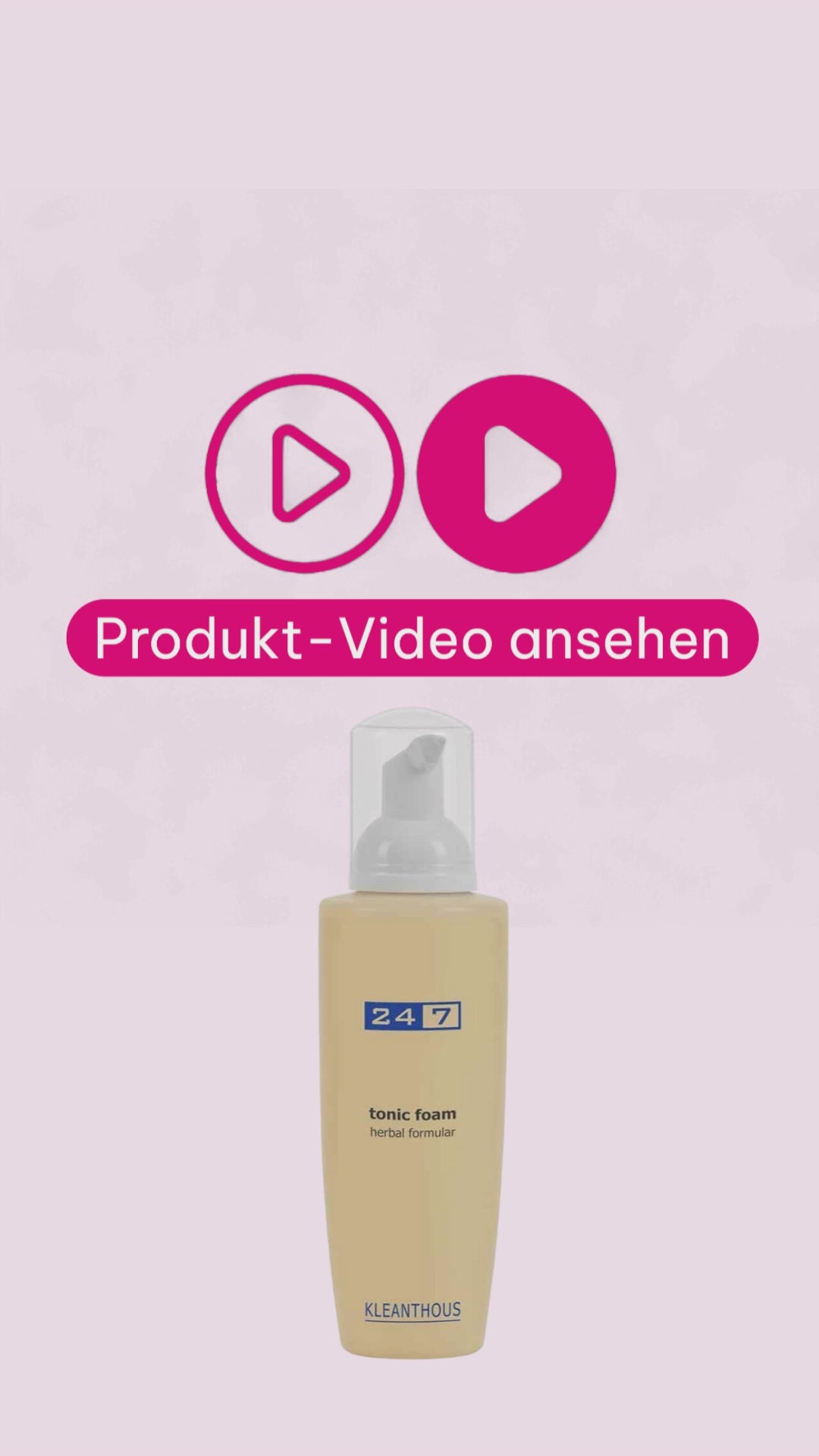 Marco von der Beautymanufactur erklärt, warum der KLEANTHOUS 24/7 Tonic Foam den Cleansing Foam ideal ergänzt und die Haut optimal auf die anschließende Pflege vorbereitet.