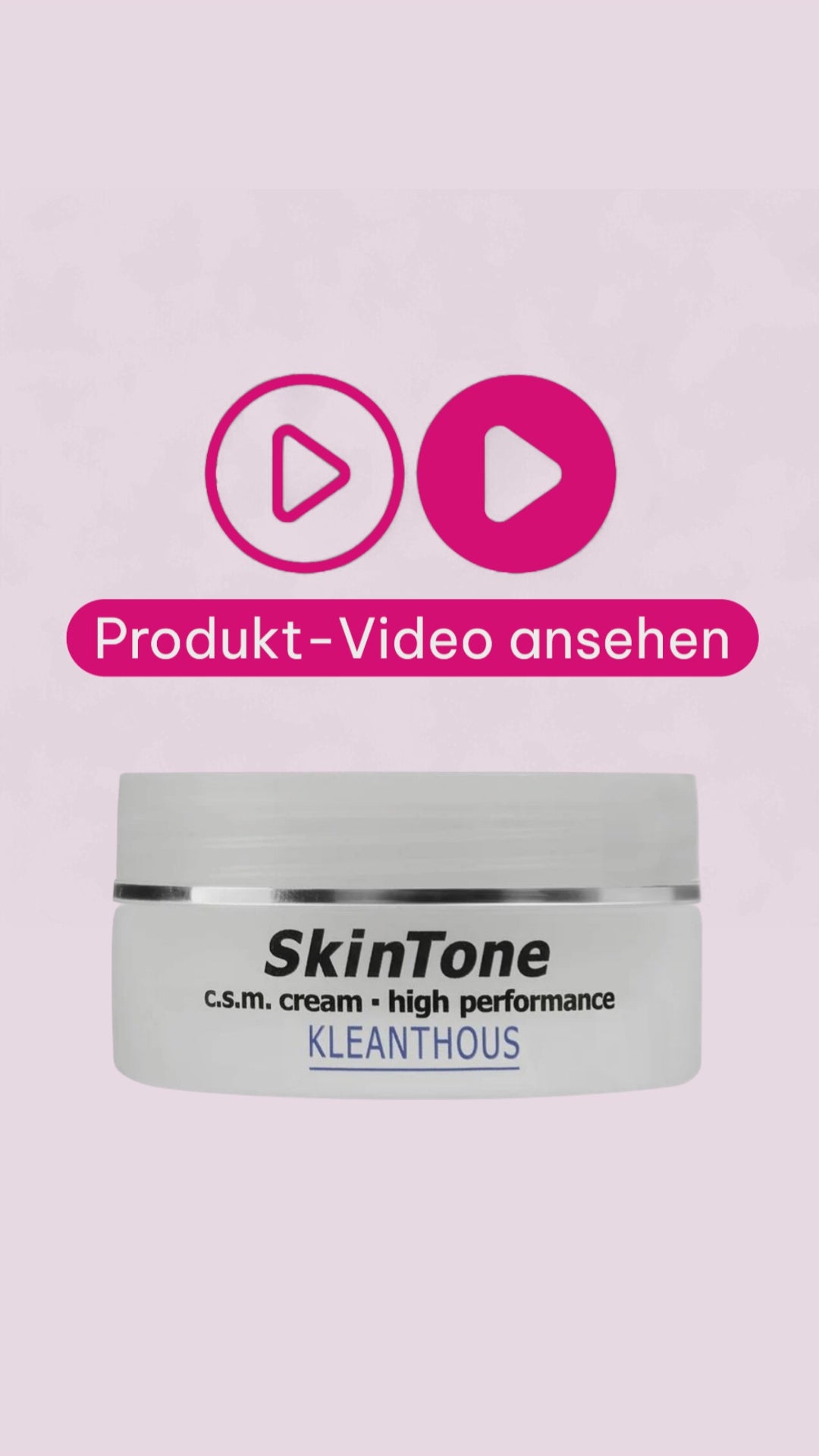 Marco von der Beautymanufactur erklärt die KLEANTHOUS SkinTone c.s.m. cream high performance und ihr wissenschaftlich entwickeltes Wirkstoffkonzept für Regeneration und intensive Feuchtigkeitspflege.