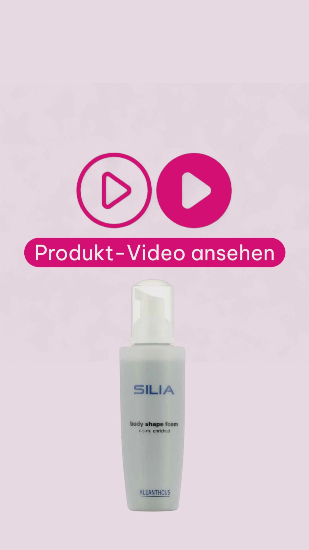 Marco von der Beautymanufactur erklärt den KLEANTHOUS SILIA body shape foam und sein wissenschaftlich entwickeltes Wirkstoffkonzept zur Unterstützung von Hautstruktur und Körperkonturen.