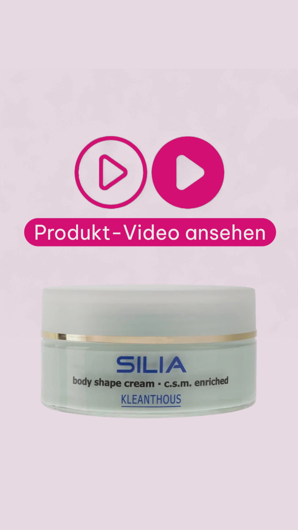 Marco von der Beautymanufactur erklärt die KLEANTHOUS SILIA body shape cream und ihr wissenschaftlich entwickeltes Wirkstoffkonzept zur Unterstützung von Hautfestigkeit und Körperkonturen.