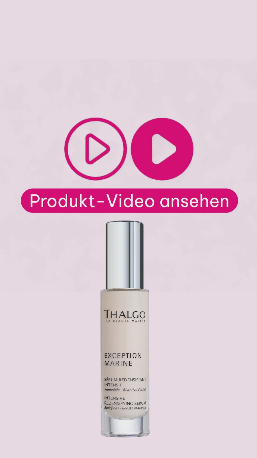 Marco von der Beautymanufactur erklärt ... das Thalgo Exception Marine Serum zur intensiven Festigung für reife Haut und seine Wirkung auf Spannkraft, Konturen und Ausstrahlung.