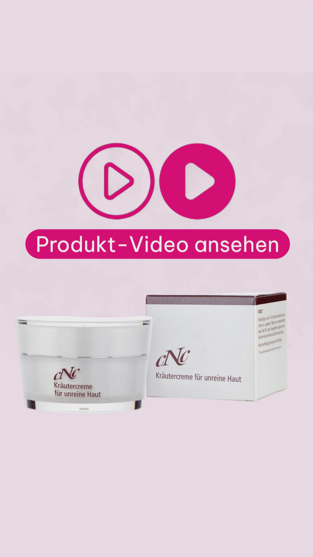 Marco von Beautymanufactur erklärt die CNC Kräutercreme für unreine Haut und ihre mattierende, beruhigende Wirkung bei fettiger und zu Unreinheiten neigender Haut.