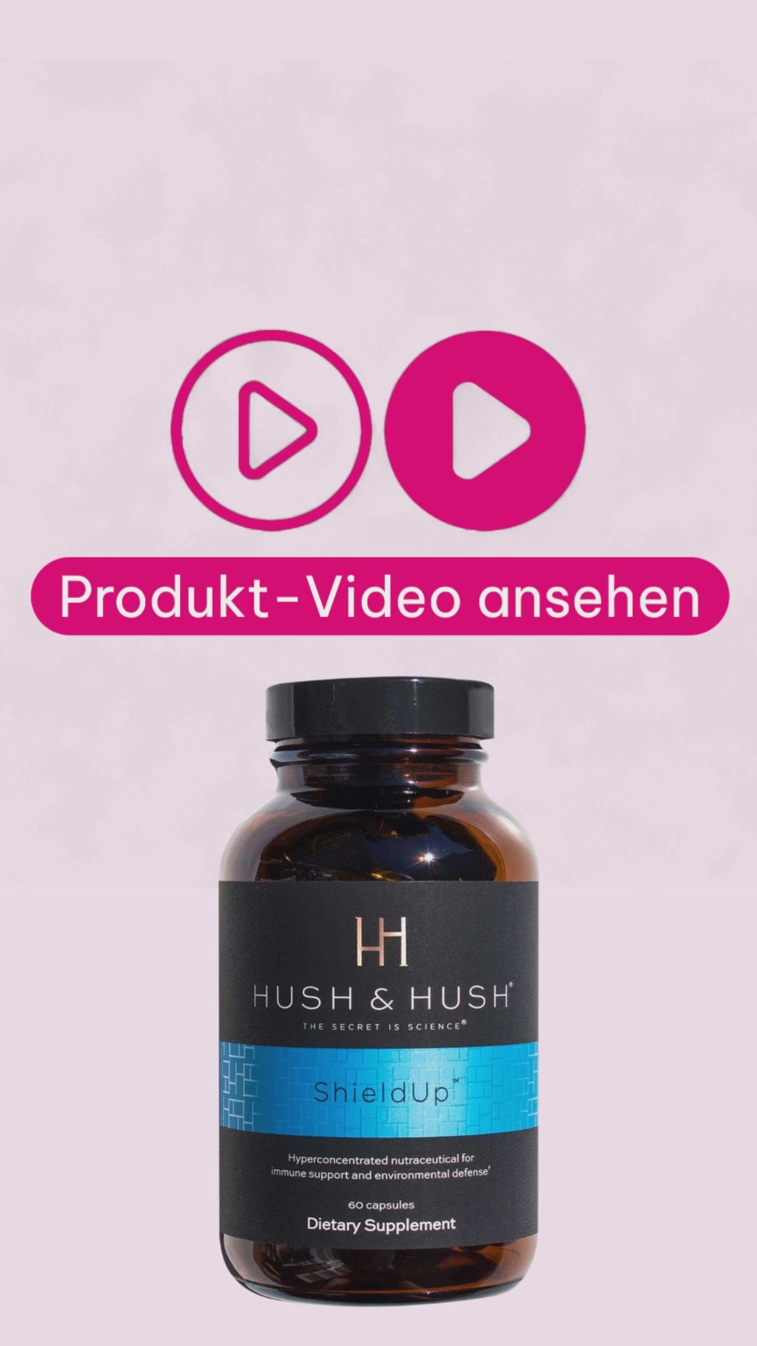 Marco erklärt Hush & Hush SHIELDUP von IMAGE Skincare, ein Nahrungsergänzungsmittel mit Vitaminen, Mineralstoffen und Pflanzenextrakten zur täglichen Ergänzung der Ernährung.