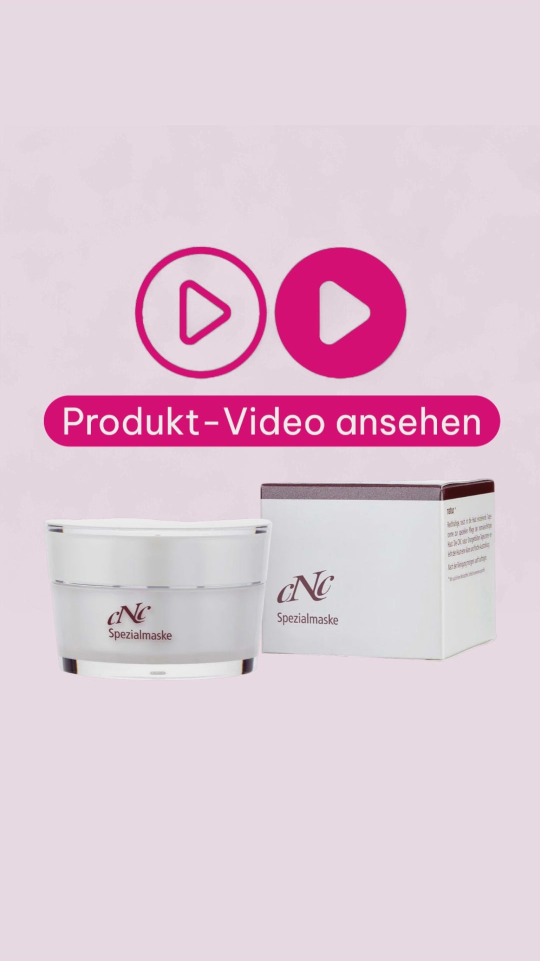 Marco von der Beautymanufactur erklärt die CNC classic Spezialmaske mit kühlendem Effekt für reife und erschlaffte Haut.