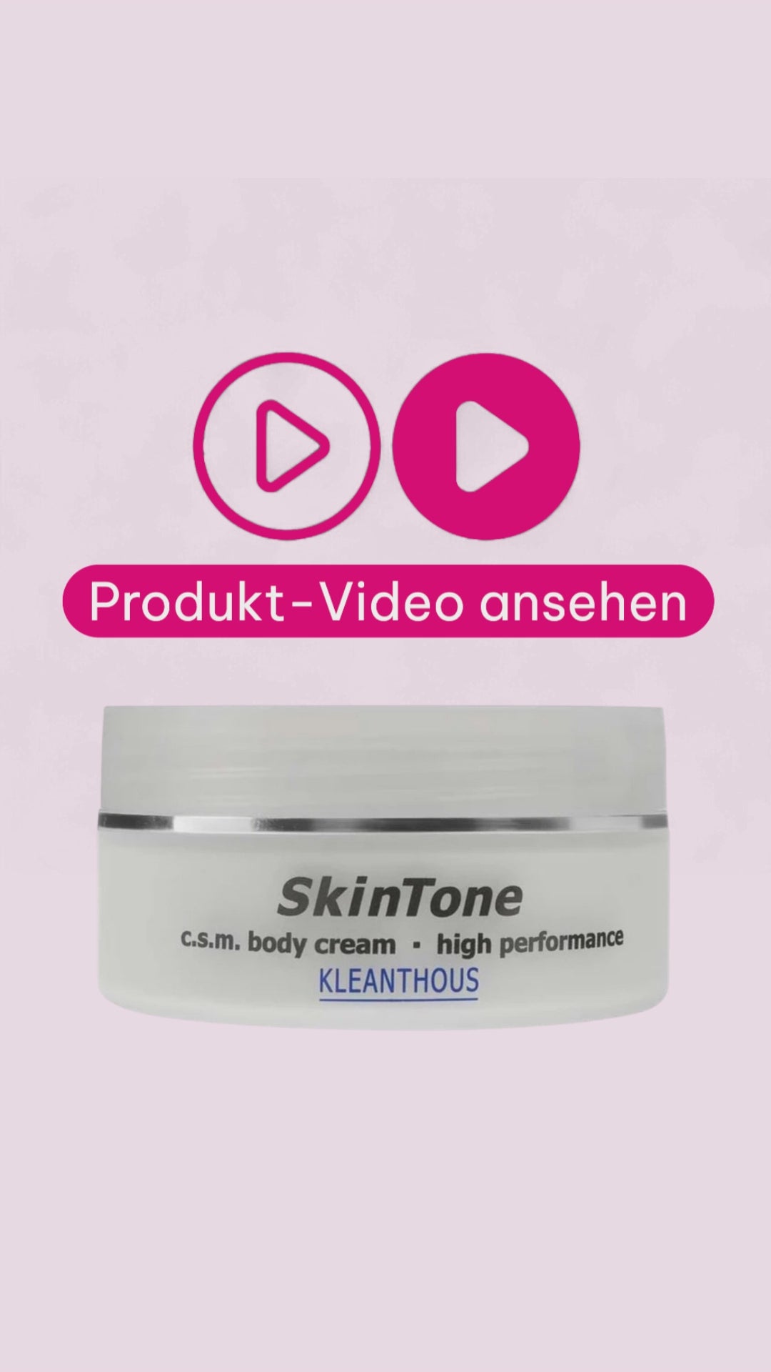 Marco von der Beautymanufactur erklärt die KLEANTHOUS SkinTone c.s.m. body cream und ihr wissenschaftlich entwickeltes Wirkstoffkonzept für mehr Feuchtigkeit und Hautelastizität.