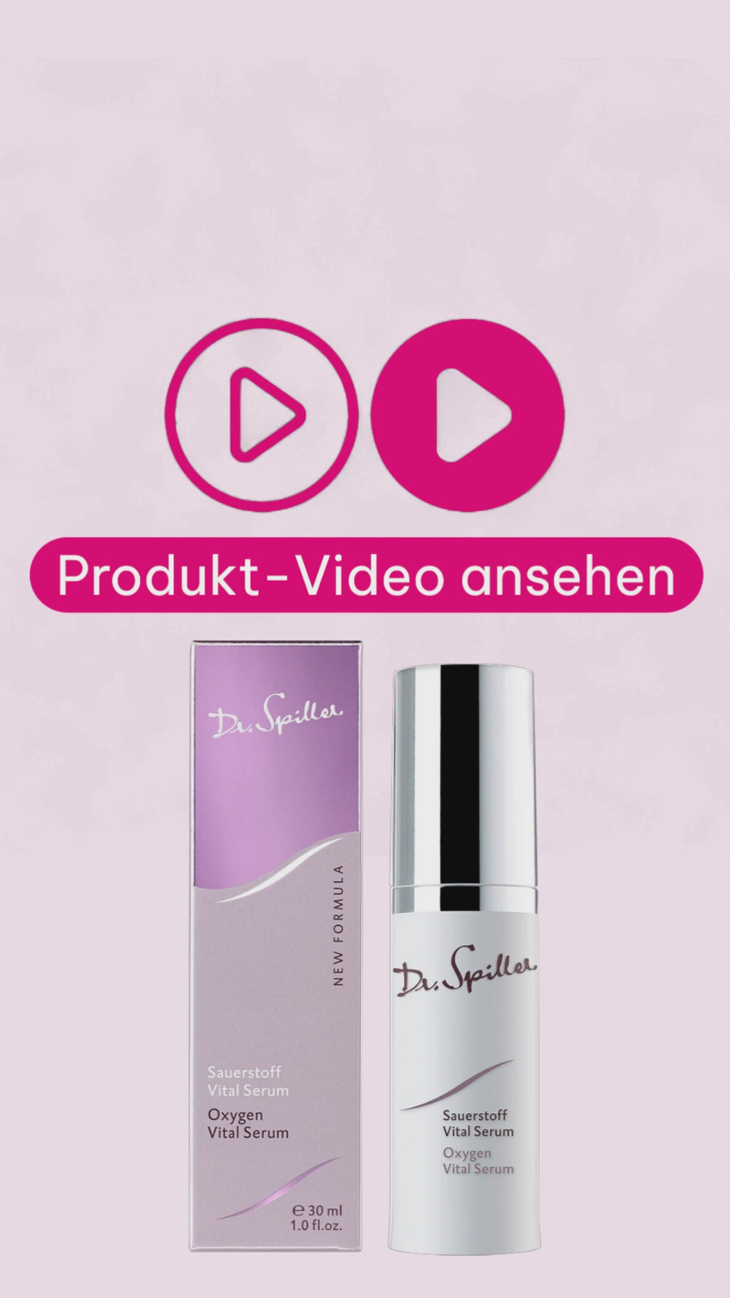 Marco von der Beautymanufactur erklärt Dr. Spiller Sauerstoff Vital Serum als energiespendendes Serum mit aktiviertem Sauerstoffträger, Calmify Compound, Vitamin E sowie Glyco- und Weizenproteinen