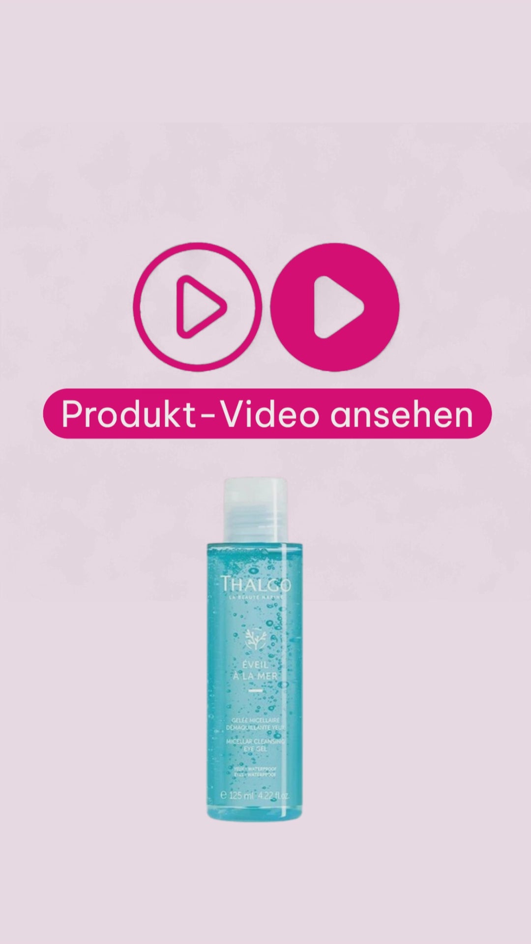 Marco von der Beautymanufactur erklärt das Thalgo Éveil à la Mer Mizellen Augen-Reinigungsgel zur schonenden Entfernung von Augen-Make-up – auch bei wasserfesten Produkten.