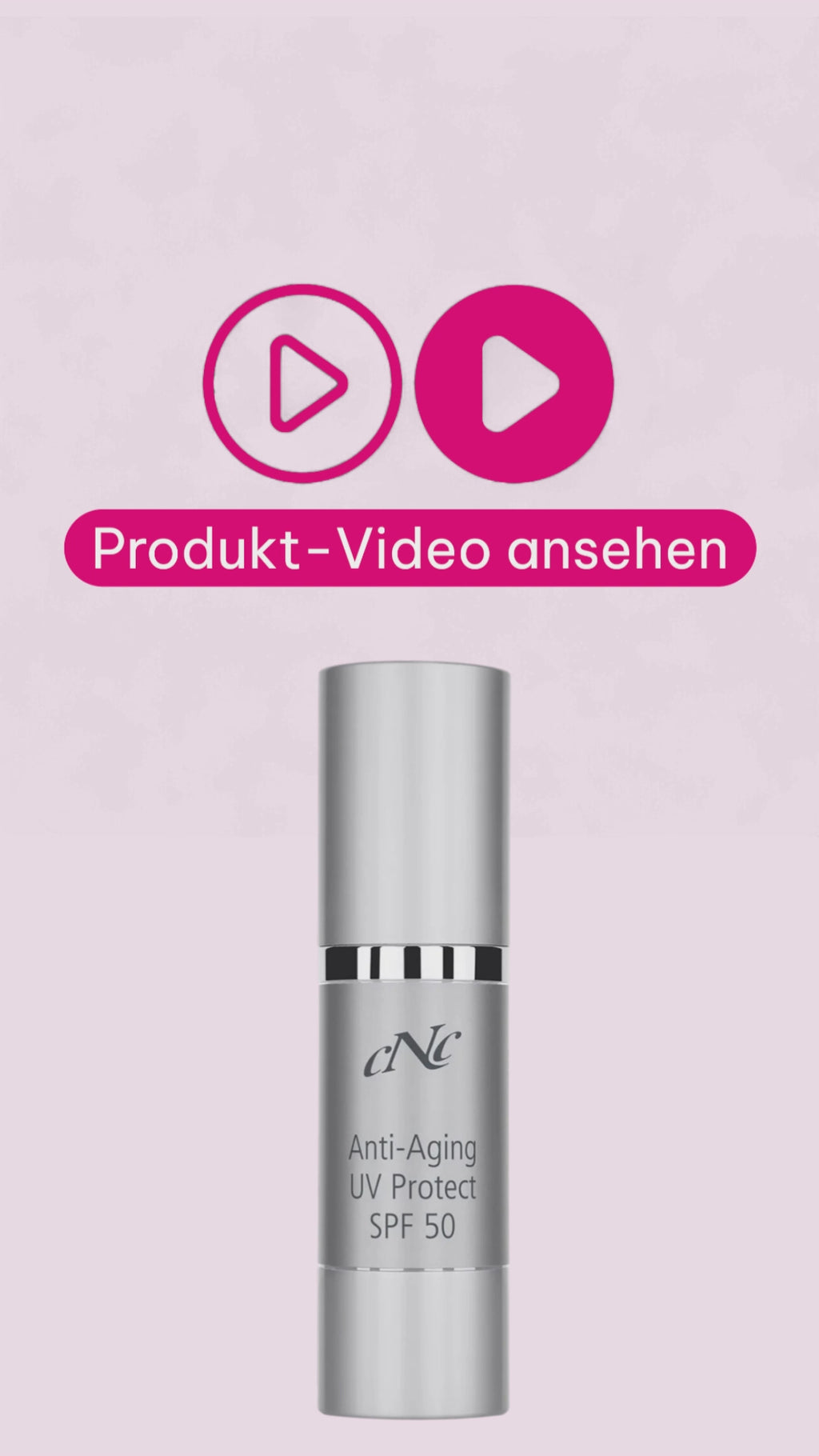 Marco von Beautymanufactur erklärt die CNC aesthetic world Anti-Aging UV Protect SPF 50 als tägliche Sonnenschutzpflege mit Anti-Aging-Effekt.