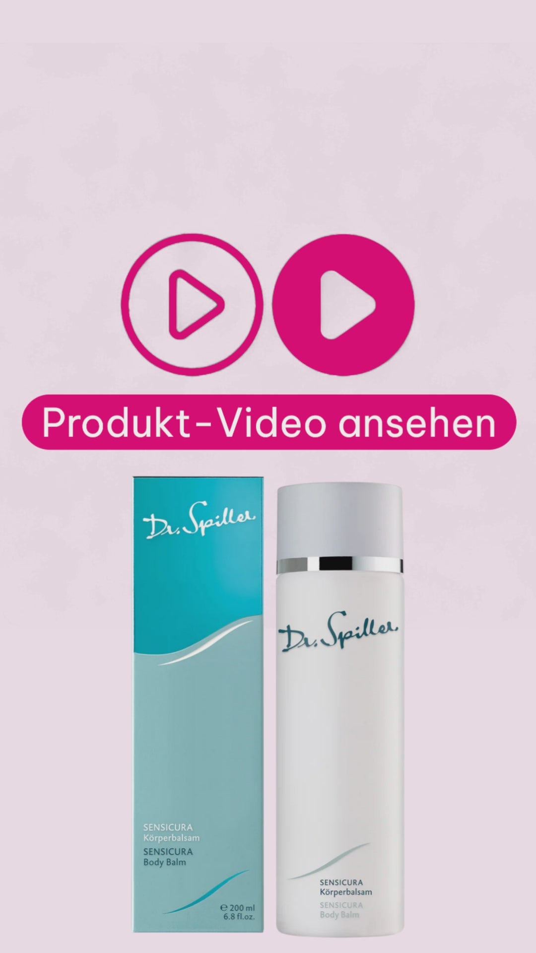 Marco von der Beautymanufactur erklärt den Dr. Spiller SENSICURA Körperbalsam für hypersensible, sehr trockene und empfindliche Haut.