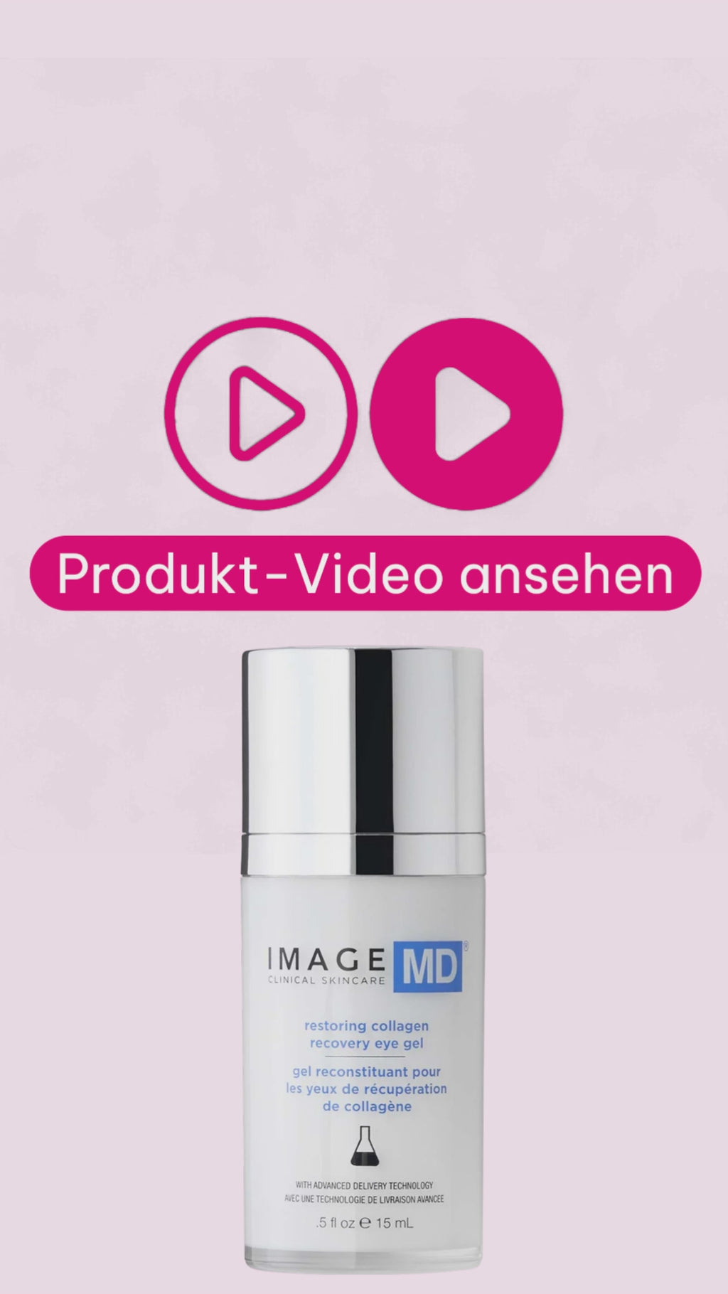 Marco von Beautymanufactur erklärt das IMAGE MD Restoring Recovery Eye Gel und spricht über Feuchtigkeit, Peptide, feine Linien, Augenringe und die leichte Geltextur für die empfindliche Augenpartie.