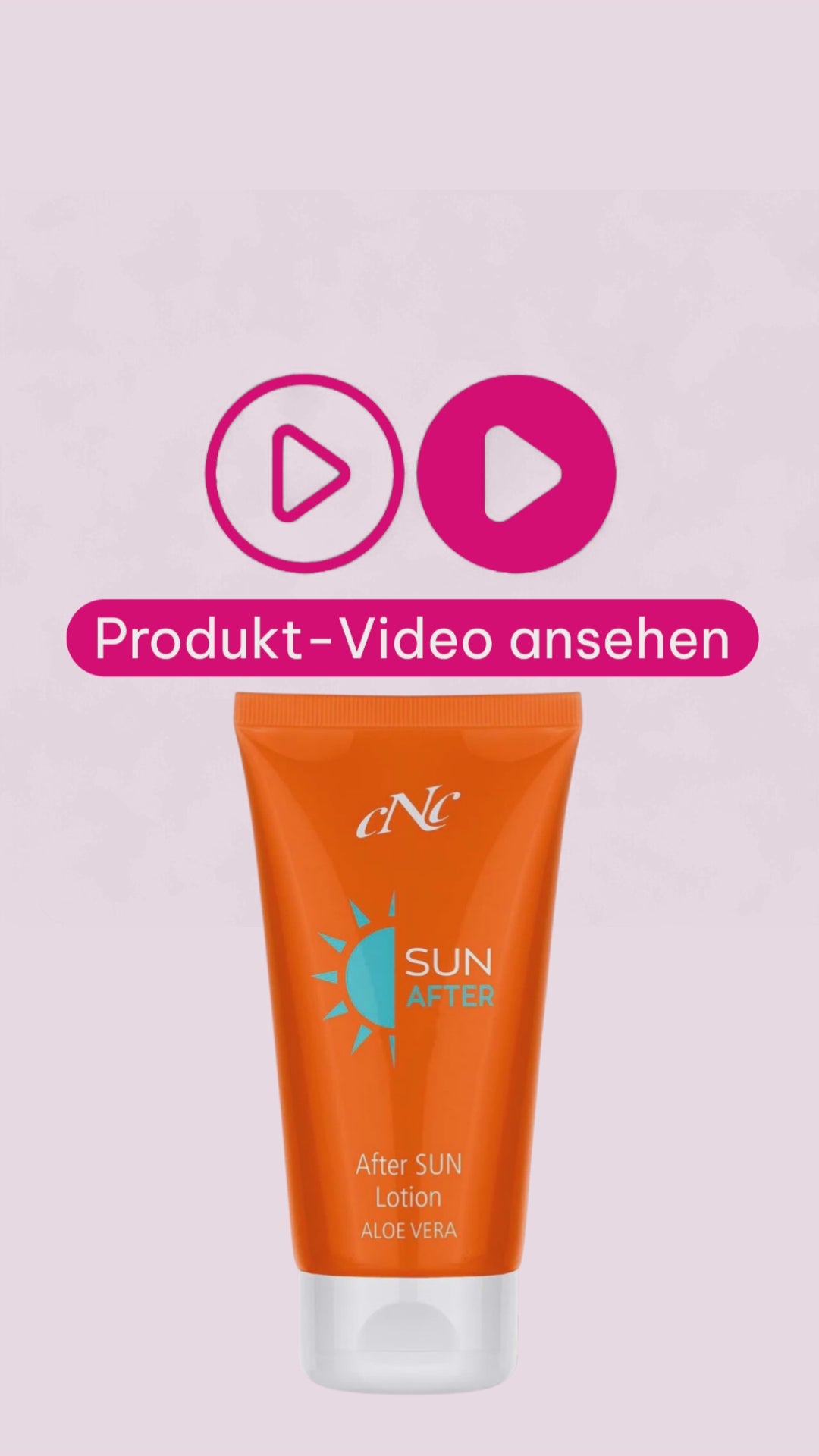 Marco von Beautymanufactur stellt die CNC After Sun Lotion Aloe Vera vor und erklärt die kühlende, feuchtigkeitsspendende Wirkung nach dem Sonnenbaden.