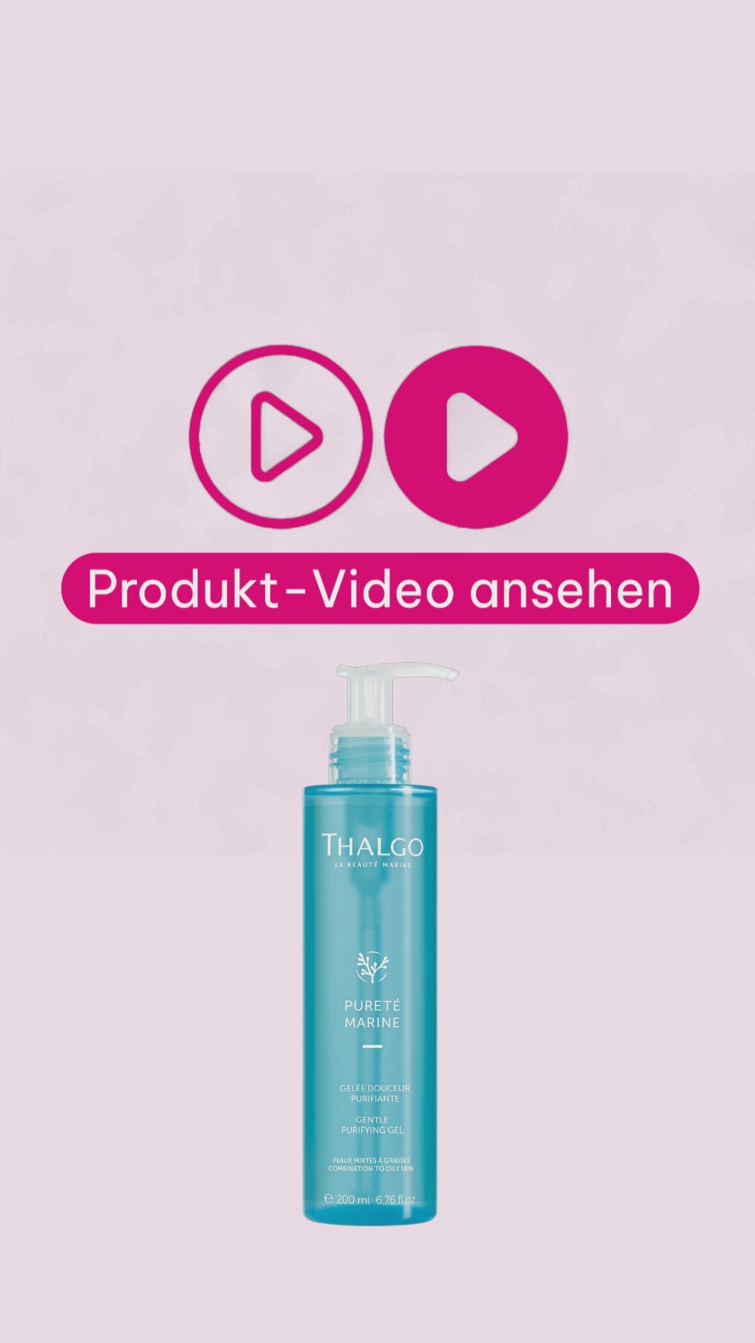Marco von der Beautymanufactur erklärt das klärende Reinigungs-Gel mit marinen Bestandteilen für Mischhaut und ölige Haut.