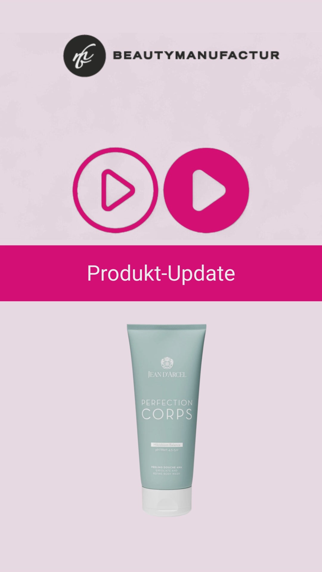 Sanfte Exfoliation – jetzt täglich ✨
Entdecke die JEAN D'ARCEL Peeling Douche AHA und erfahre, wie du sie richtig anwendest für glatte, strahlende Haut.