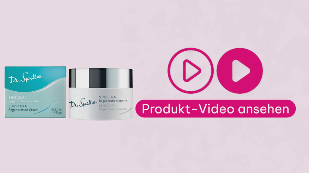 Marco von der Beautymanufactur erklärt die Dr. Spiller SENSICURA Regenerationscreme für empfindliche, trockene und hypersensible Haut.