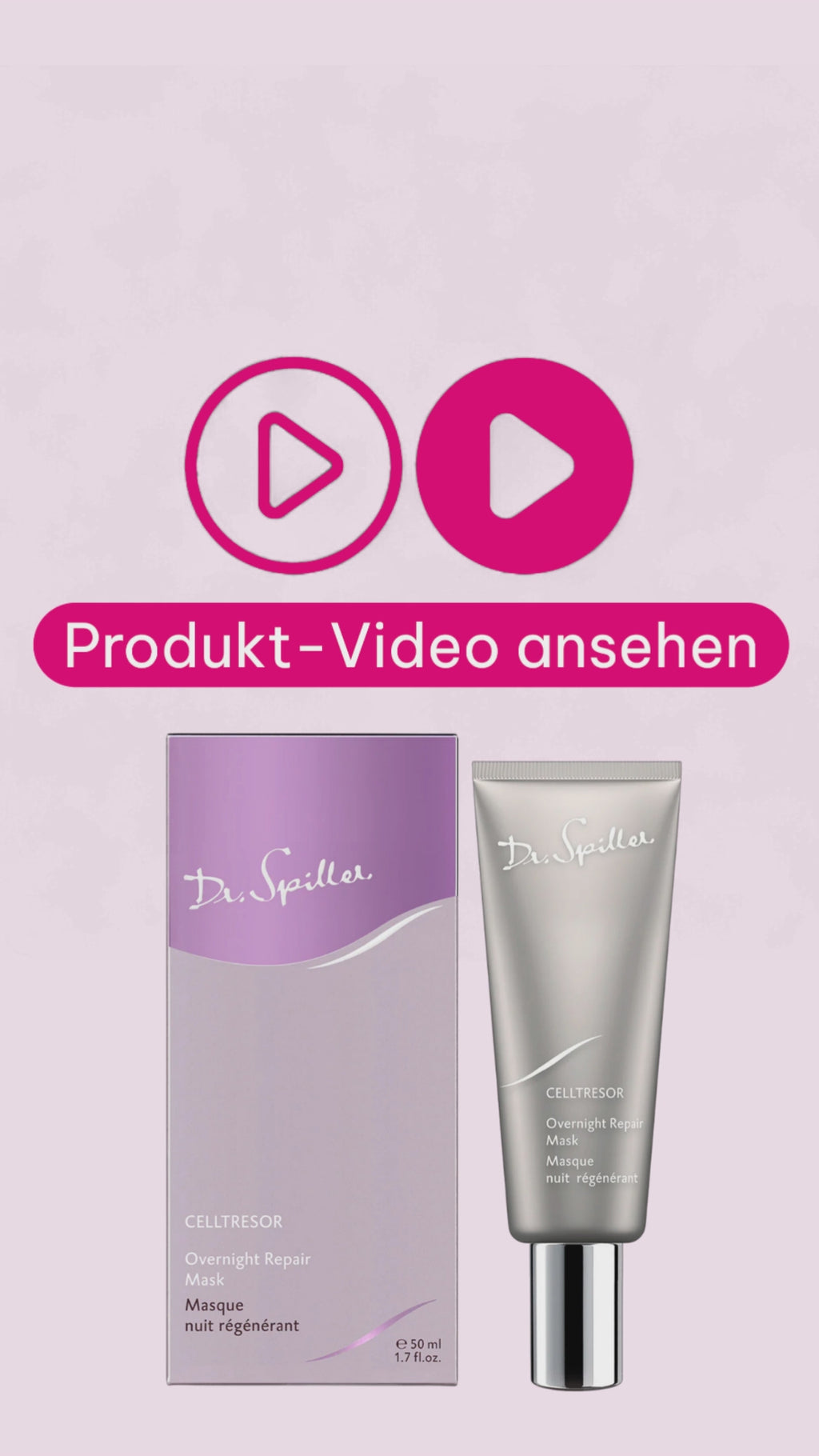 Marco von der Beautymanufactur erklärt die Dr. Spiller CELLTRESOR Overnight Repair Mask als regenerierende Nachtmaske für anspruchsvolle Haut.