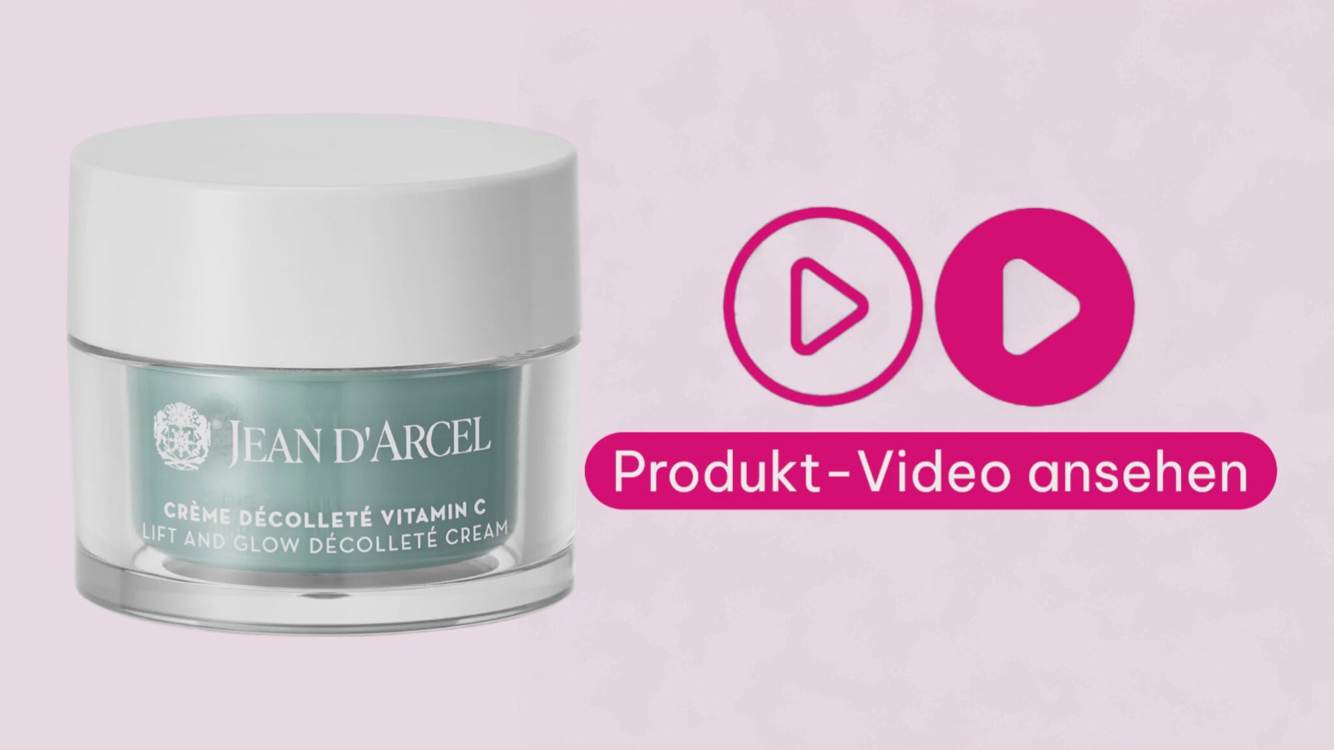 Erklärvideo zur Jean d’Arcel PERFECTION CORPS Crème Décolleté Vitamin C – Marco von der Beautymanufactur zeigt die Wirkung, Anwendung und Vorteile der straffenden Hals- und Dekolletécreme mit Vitamin C und REFORCYL für ein glatteres, ebenmäßiges Hautbild