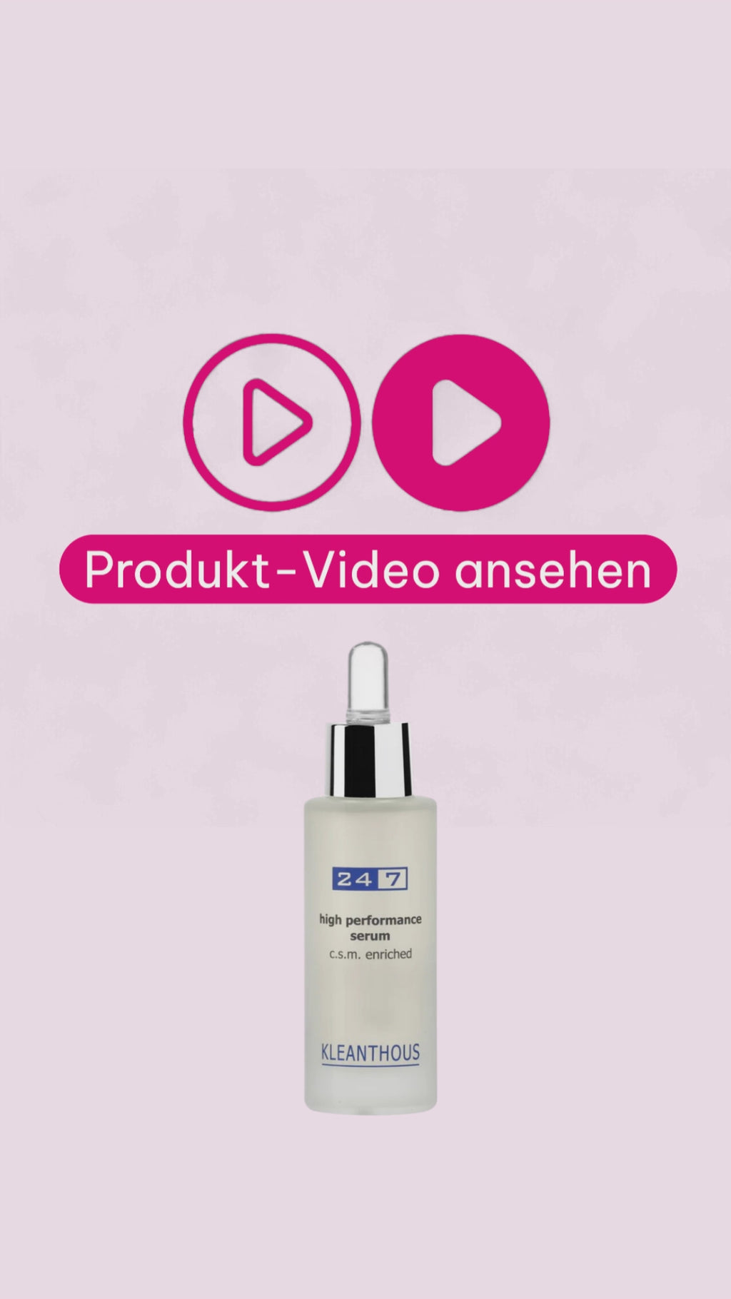 Marco von der Beautymanufactur erklärt das KLEANTHOUS 24/7 high performance serum und zeigt, wie die wissenschaftlich entwickelte Wirkstoffformulierung Elastizität, Feuchtigkeit und Hautstruktur unterstützt.